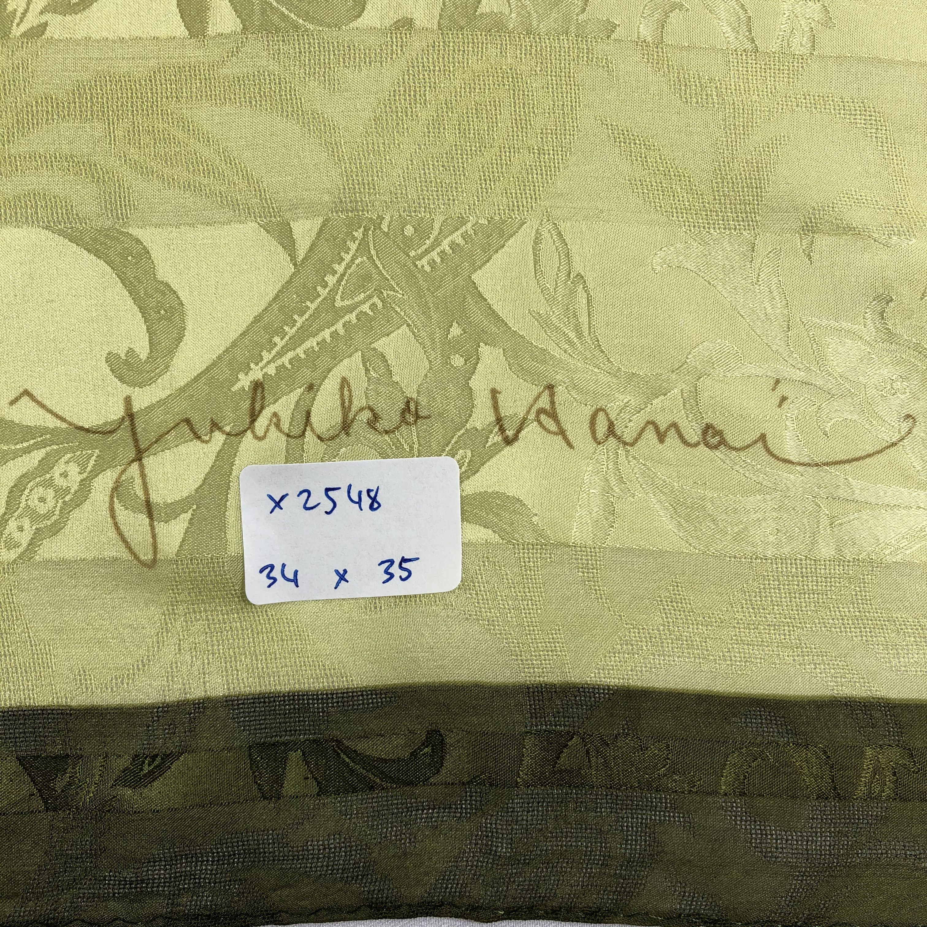 Vintage Vintage Yukiko Hanai Silk Scarf Size ONE SIZE - 6 Thumbnail
