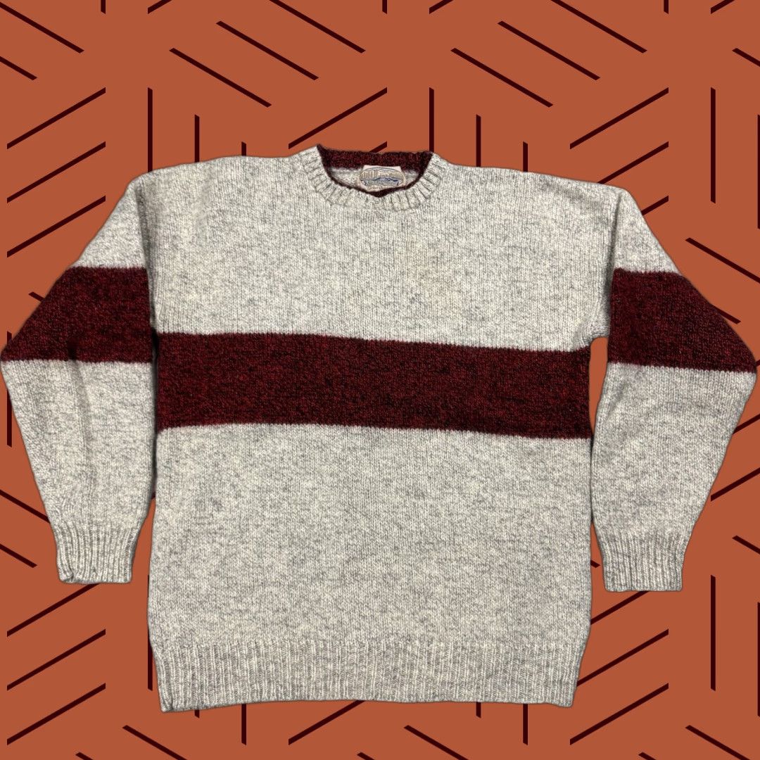 Vintage VINTAGE Britches Mens Sweater Pullover Knit Wool Striped Casual Fall Winter Size US L / EU 52-54 / 3 - 1 Thumbnail