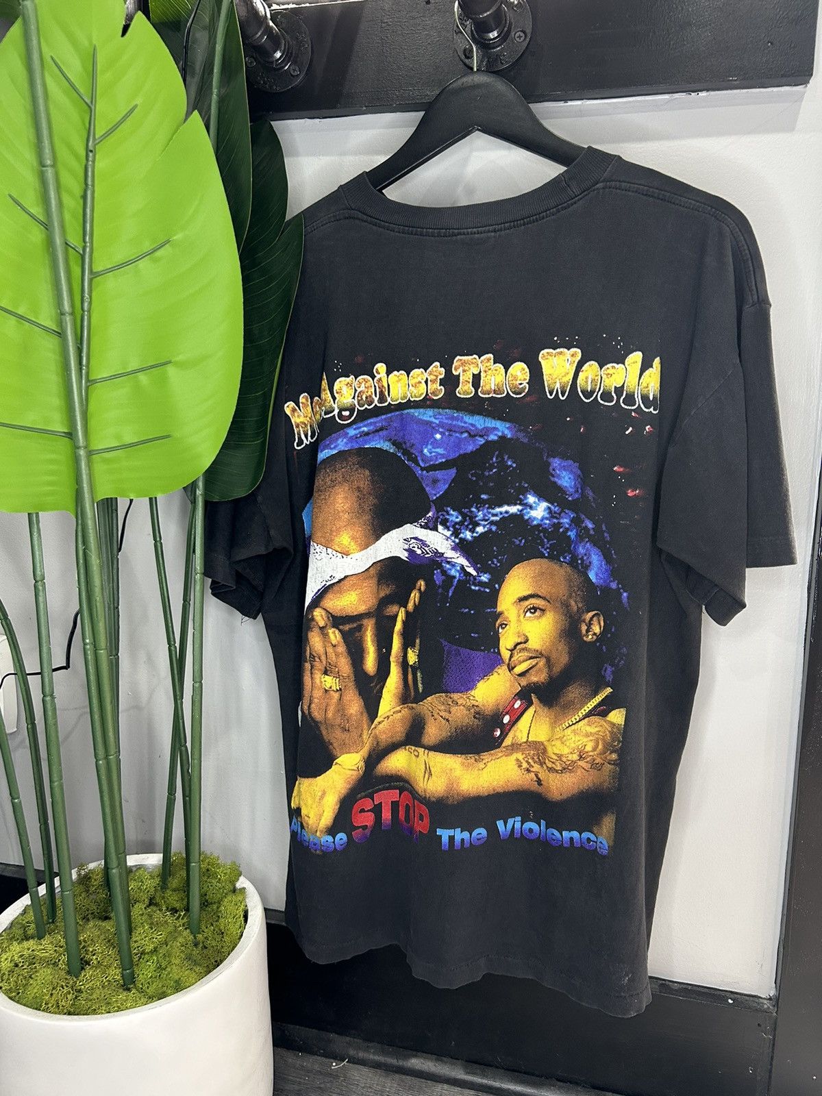Vintage Vintage 2Pac Rap Tee Size US XL / EU 56 / 4 - 2 Thumbnail