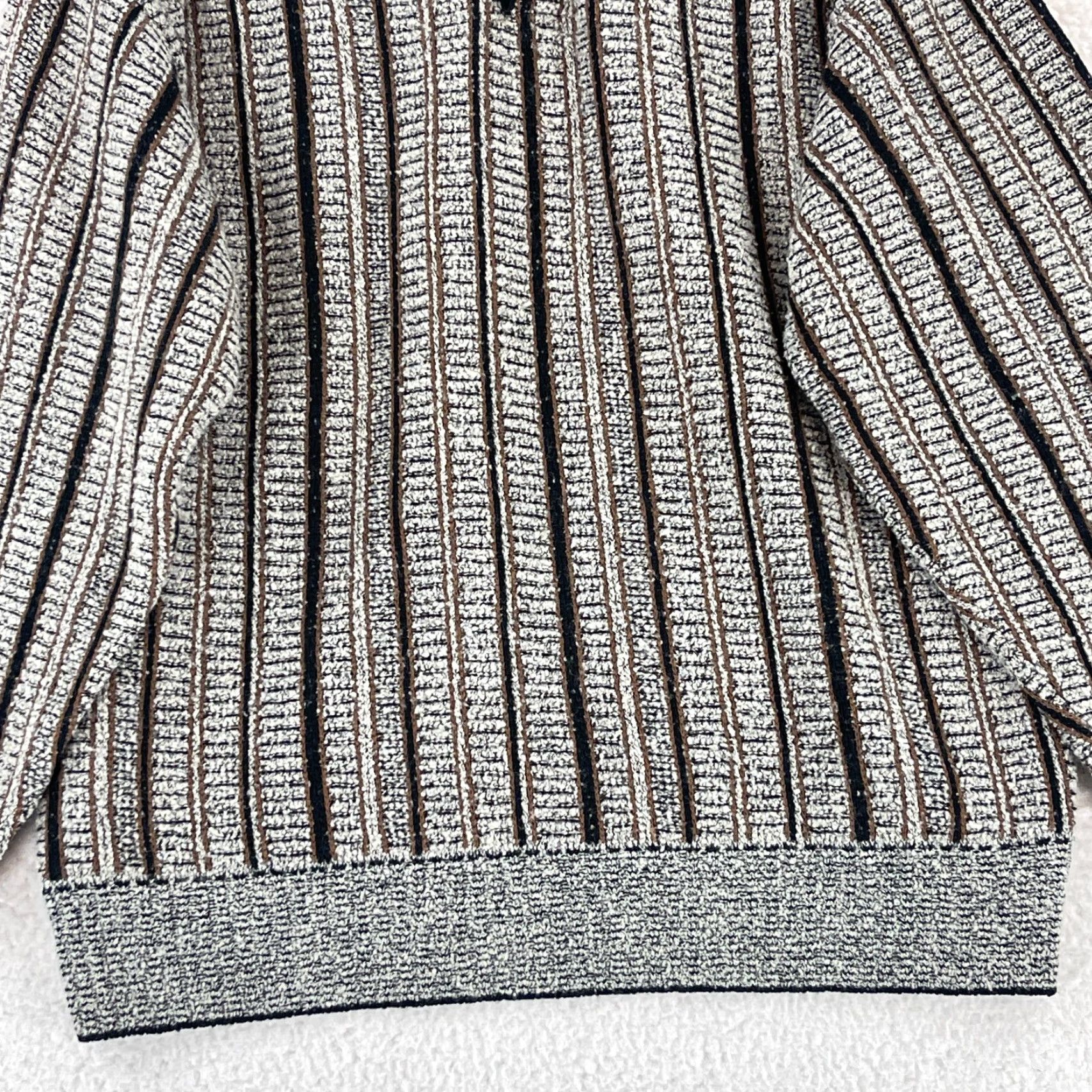 Vintage Brandini Le Collezioni Brown Knit Wool Sweater Mens Size Medium Size US M / EU 48-50 / 2 - 5 Thumbnail