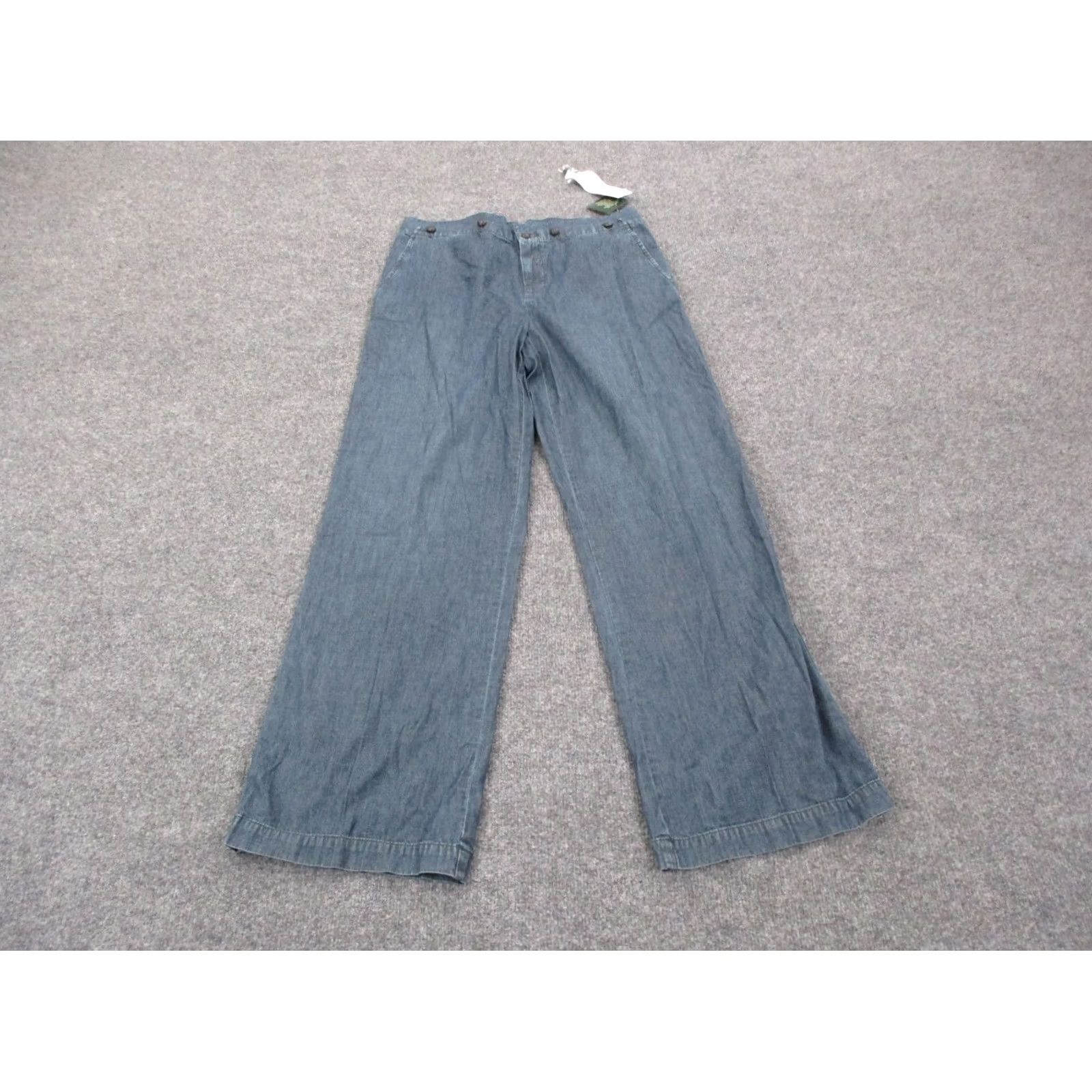 Ralph Lauren Lauren Ralph Lauren Womens Jeans 10 Blue Wide Leg Denim Dress Pants Styles: Business Casual Travel 33in Inseam Womens Mens? (adjust) Size 24" / US 00 / IT 34 - 2 Thumbnail