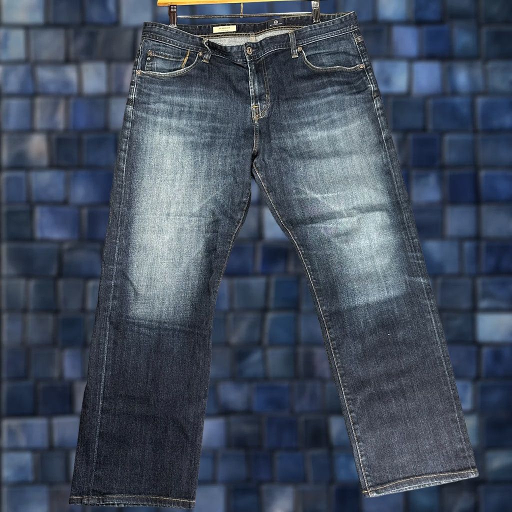 Vintage AG Adriano Goldschmied The Graduate Tailored Leg Jeans Mens 38 Denim Stretch Blue 5-Pocket Modern Classic Regular Mens Size US 38 / EU 54 - 1 Thumbnail