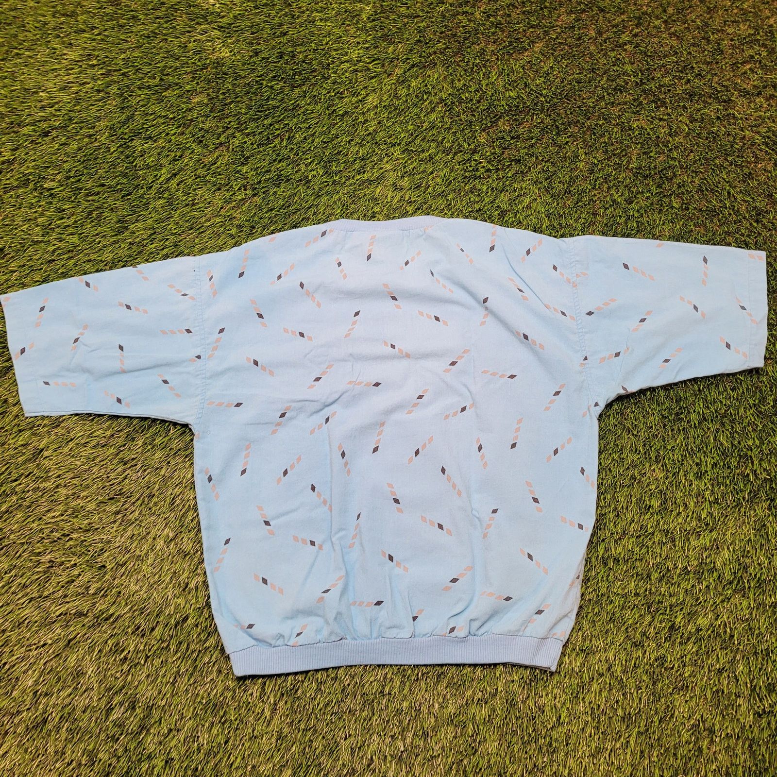 Other VTG 80s Street Scene Geometric Shirt M Banded Bottom Blouson Size US M / EU 48-50 / 2 - 3 Thumbnail