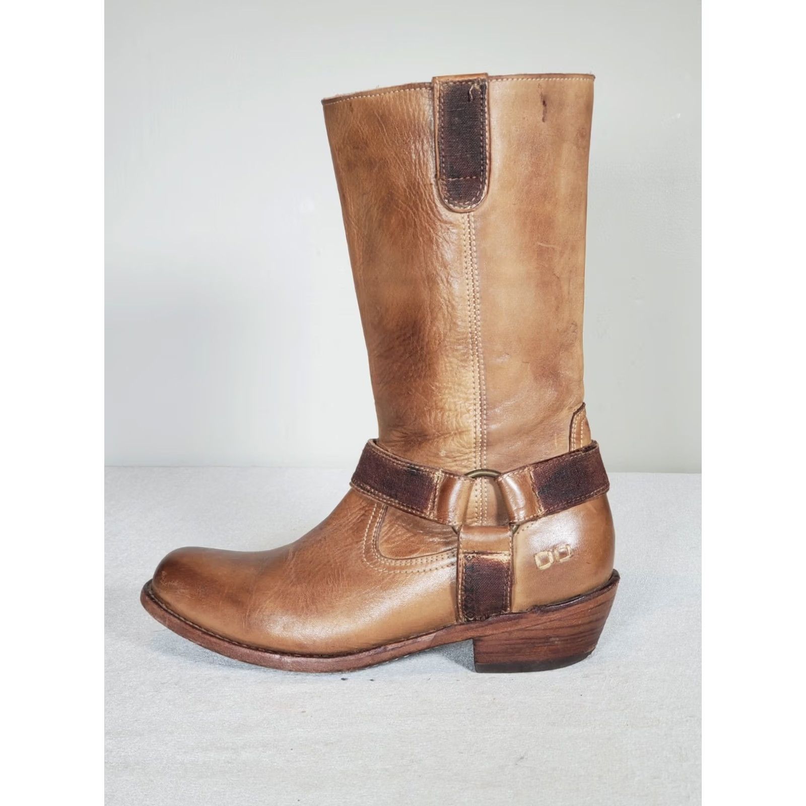 Bed Stu Bed Stu Cobbler Series Harness Moto Boots Antiqued Cognac Leather Women's US 8.5 Size US 9 / IT 39 - 5 Thumbnail