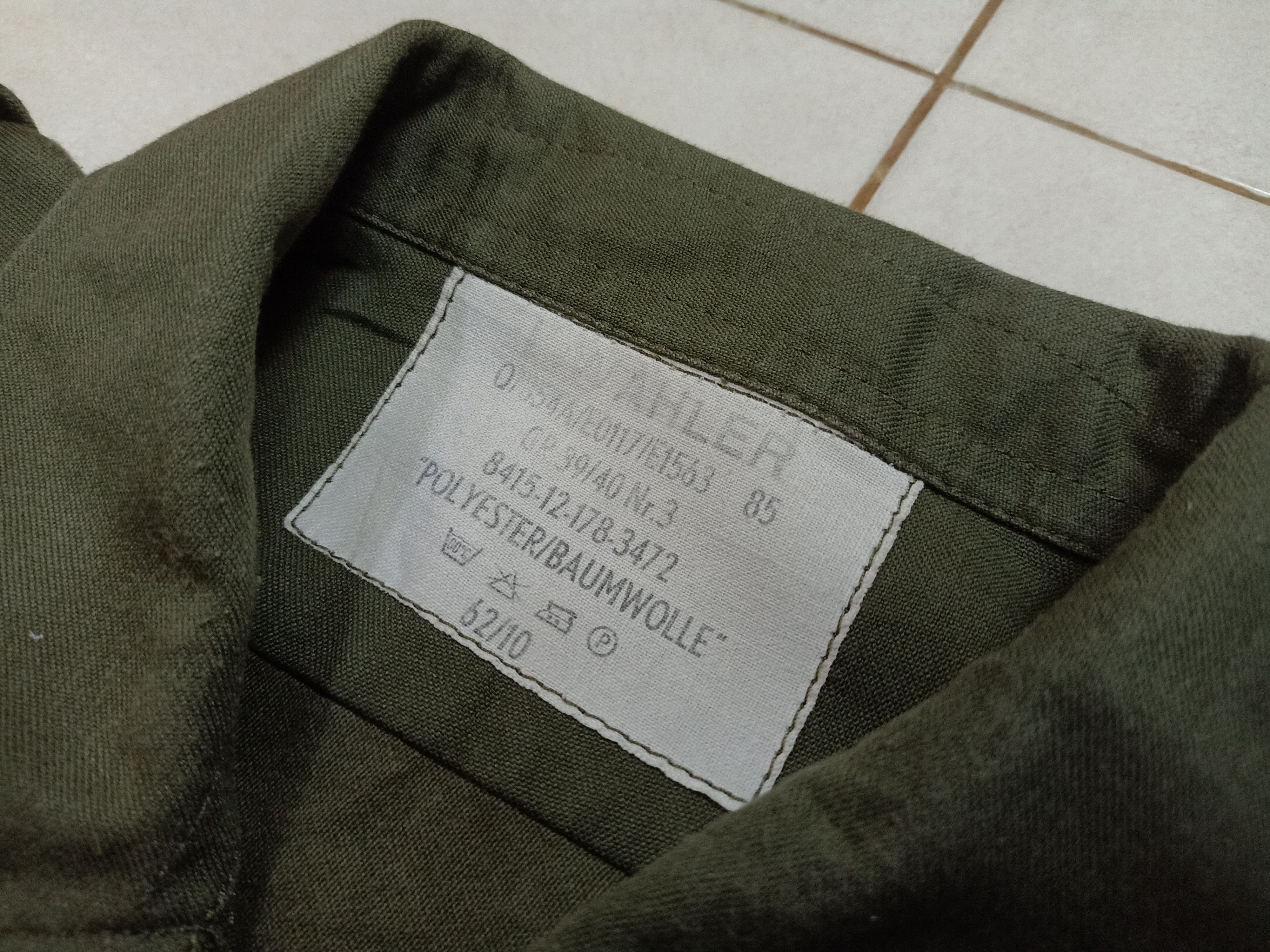 Other 1985 WAHLER Germany Military Army Field Shirt Size US L / EU 52-54 / 3 - 7 Thumbnail
