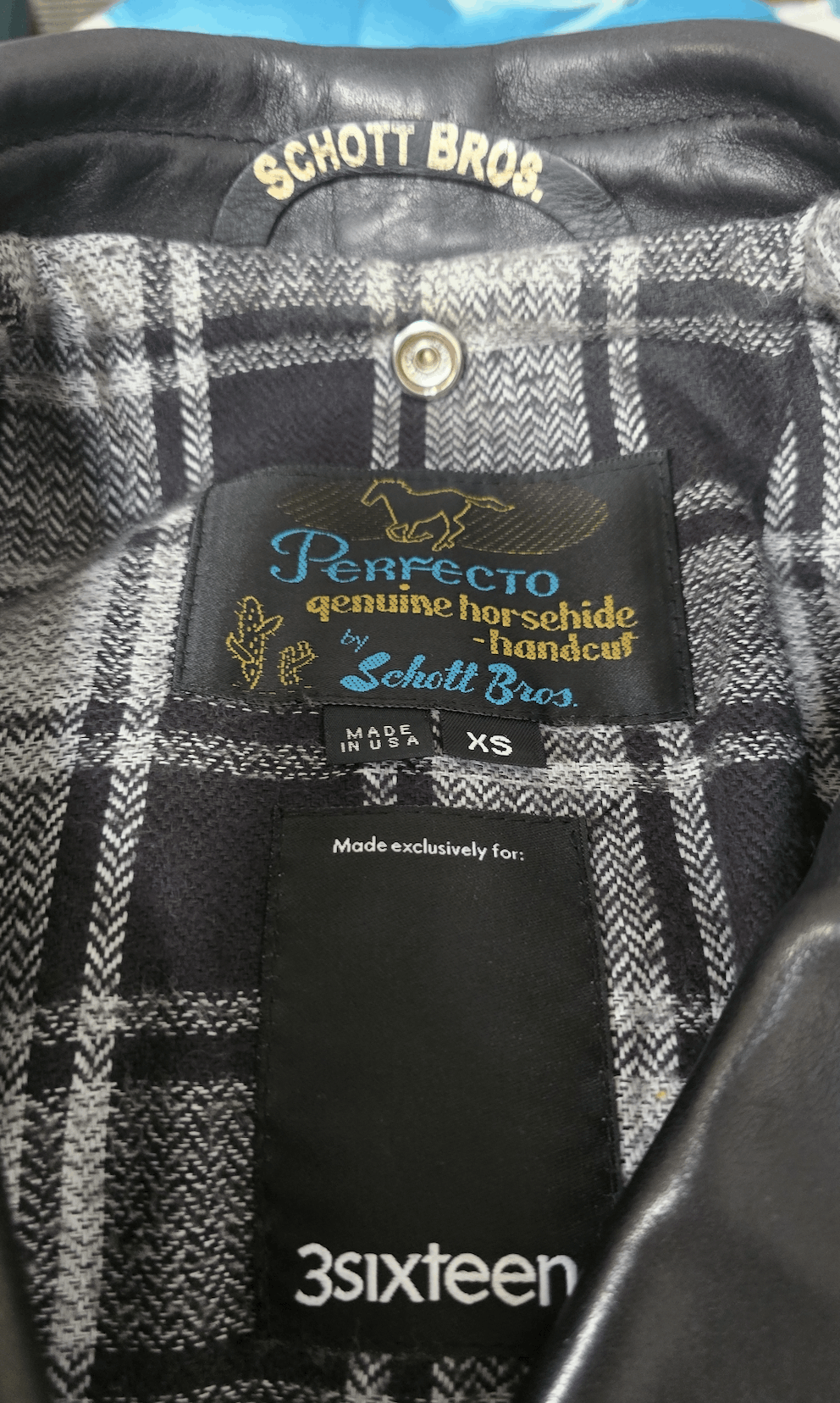 3sixteen × Schott Schott x 3sixteen Horsehide Teacore Perfecto Size US XS / EU 42 / 0 - 7 Thumbnail