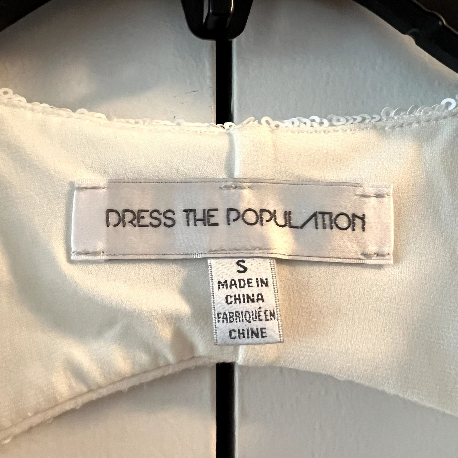 Dress the Population Dress the Population Rani Plunging Sequin Dress White size S Size S / US 4 / IT 40 - 7 Thumbnail