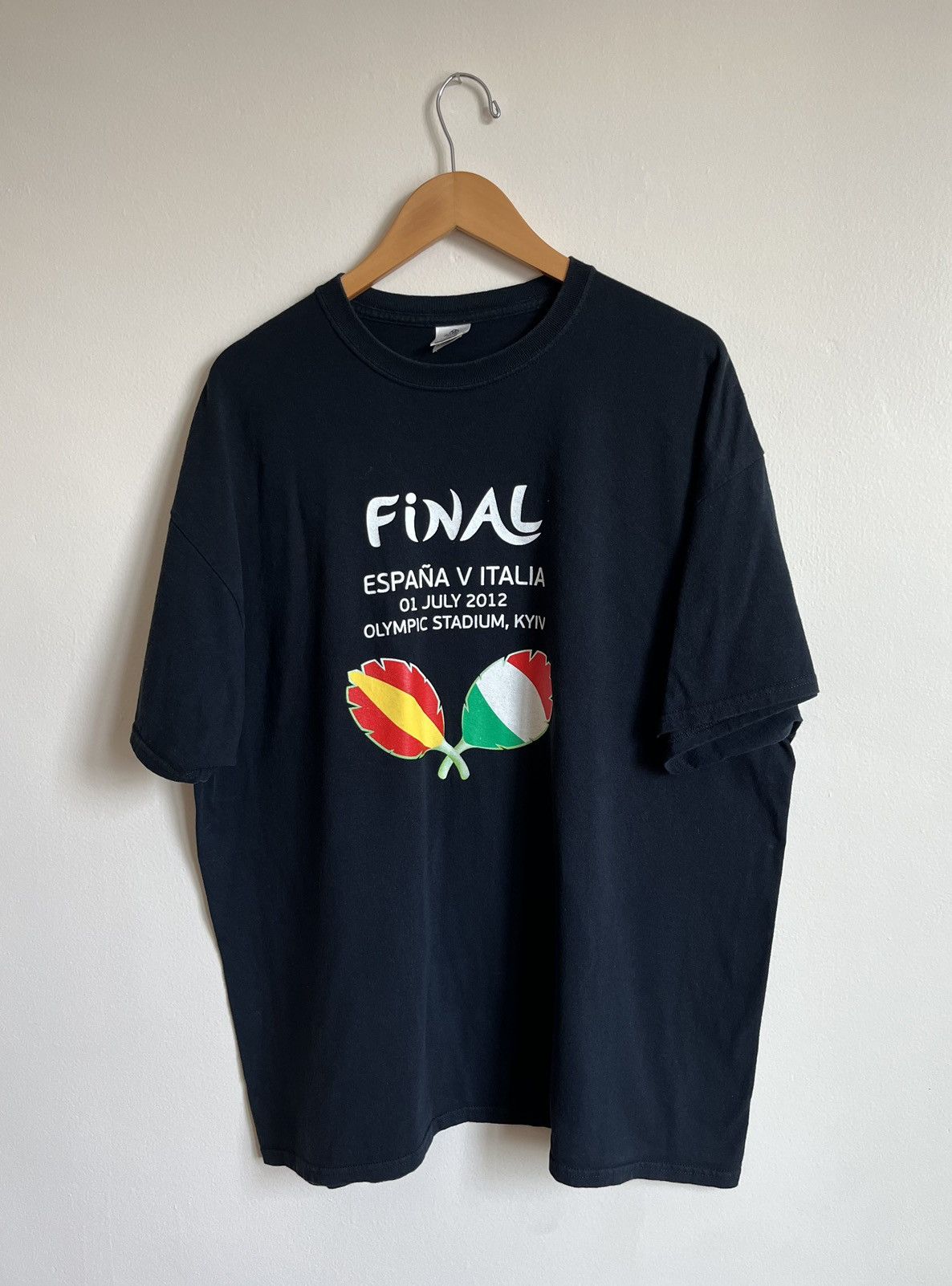 UEFA Vintage 2012 UEFA Euro Poland-Ukraine Fanal T-Shirt Size US XXL / EU 58 / 5 - 2 Thumbnail
