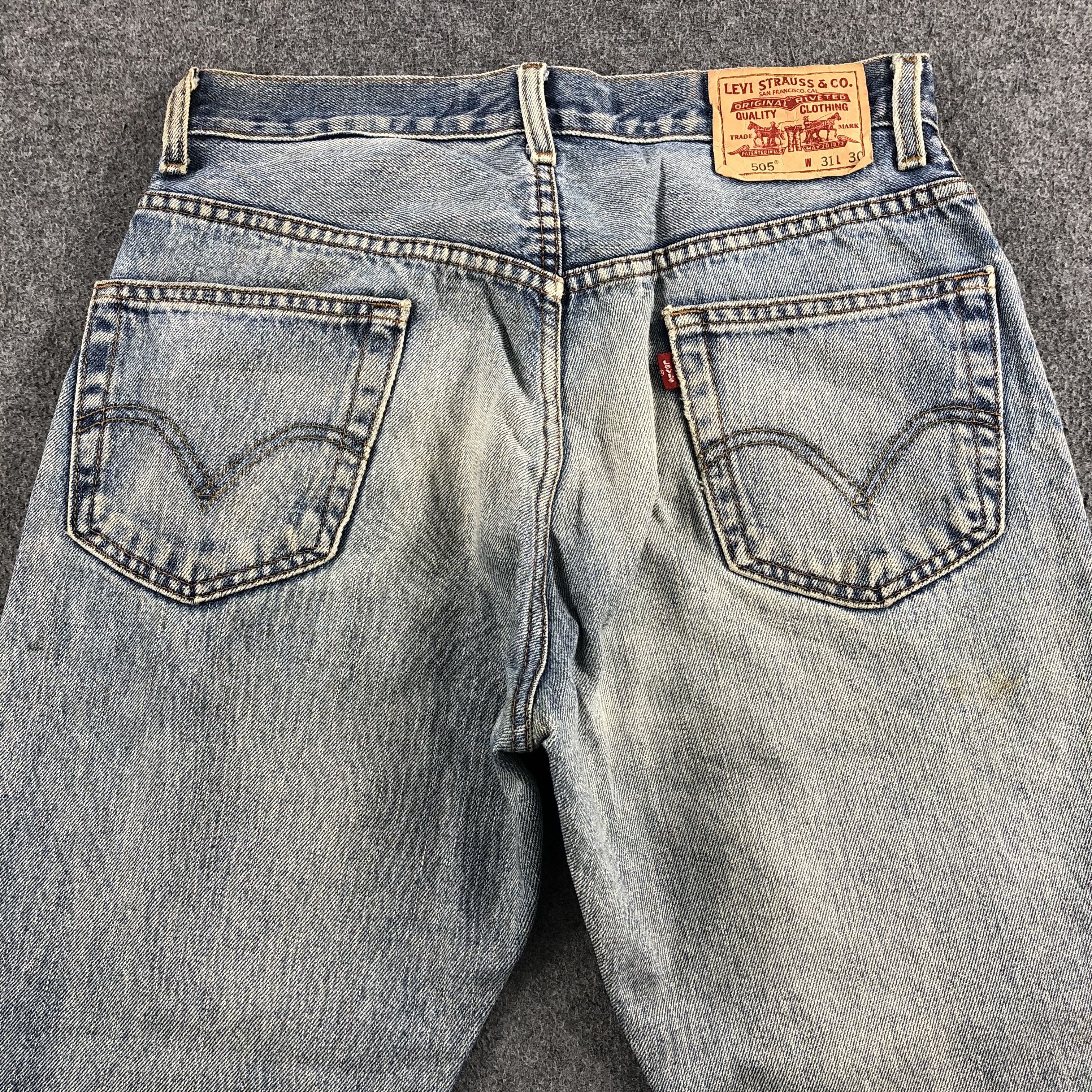 Levi's Vintage Light Wash Levis 505 Jeans-J1715 Size US 31 - 4 Thumbnail