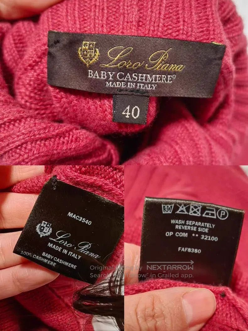 Loro Piana Loro Piana Baby cashmere cable knit sweater Size XS / US 0-2 / IT 36-38 - 2 Thumbnail