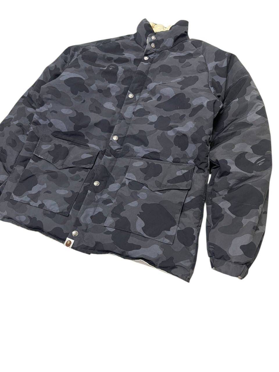 Bape A Bathing Ape Revesible Puffer Jacket Black & White Camo Size US M / EU 48-50 / 2 - 13 Thumbnail