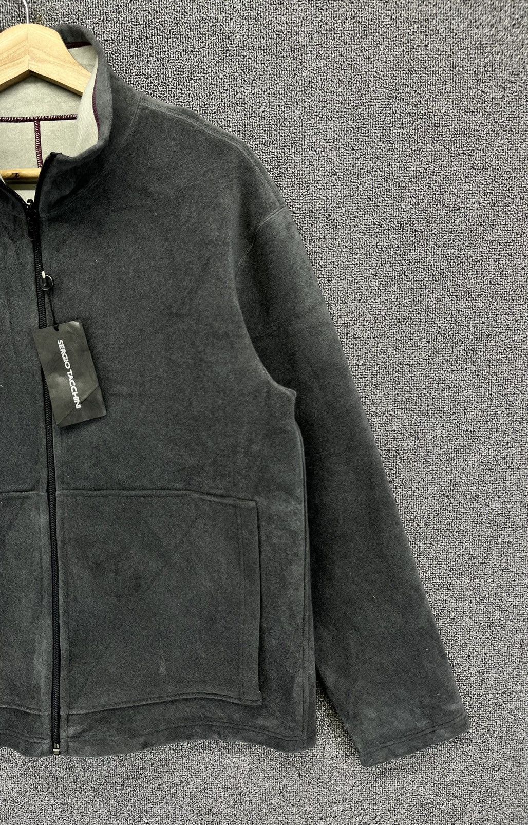 Japanese Brand Sergio Tacchini Grey Jacket Size L / US 10 / IT 46 - 4 Thumbnail