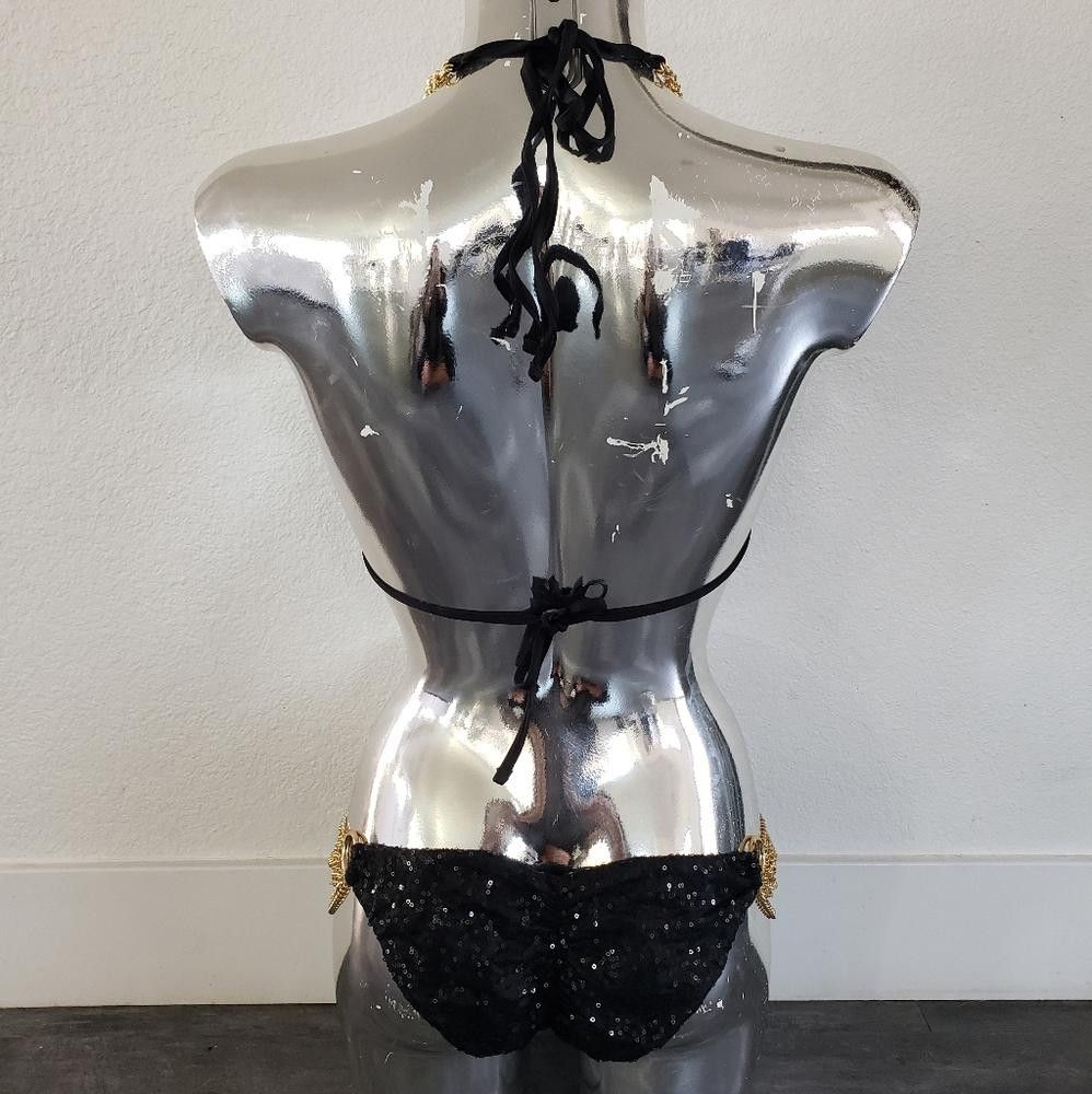 Designer Black BB "Everything That Glitters" Bikini Top Size ONE SIZE - 7 Thumbnail