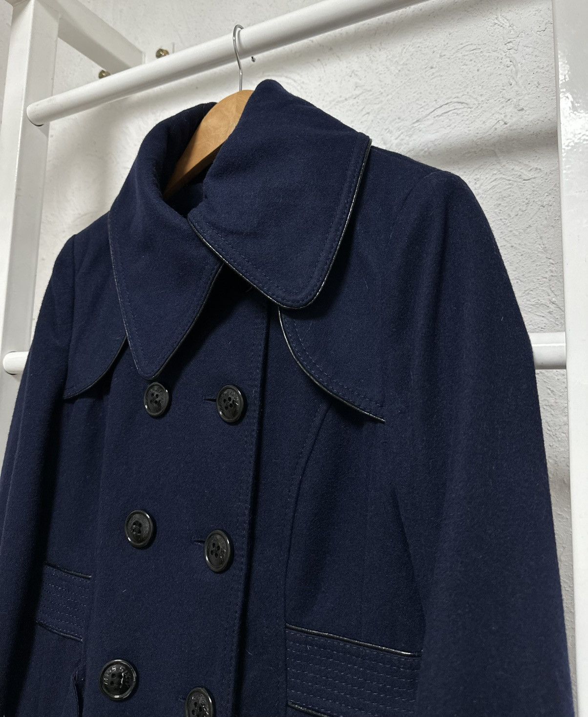 Miss Sixty Miss Sixty Women’s Double-Breasted Coat M Blue Y2K Hysteric Size M / US 6-8 / IT 42-44 - 2 Thumbnail