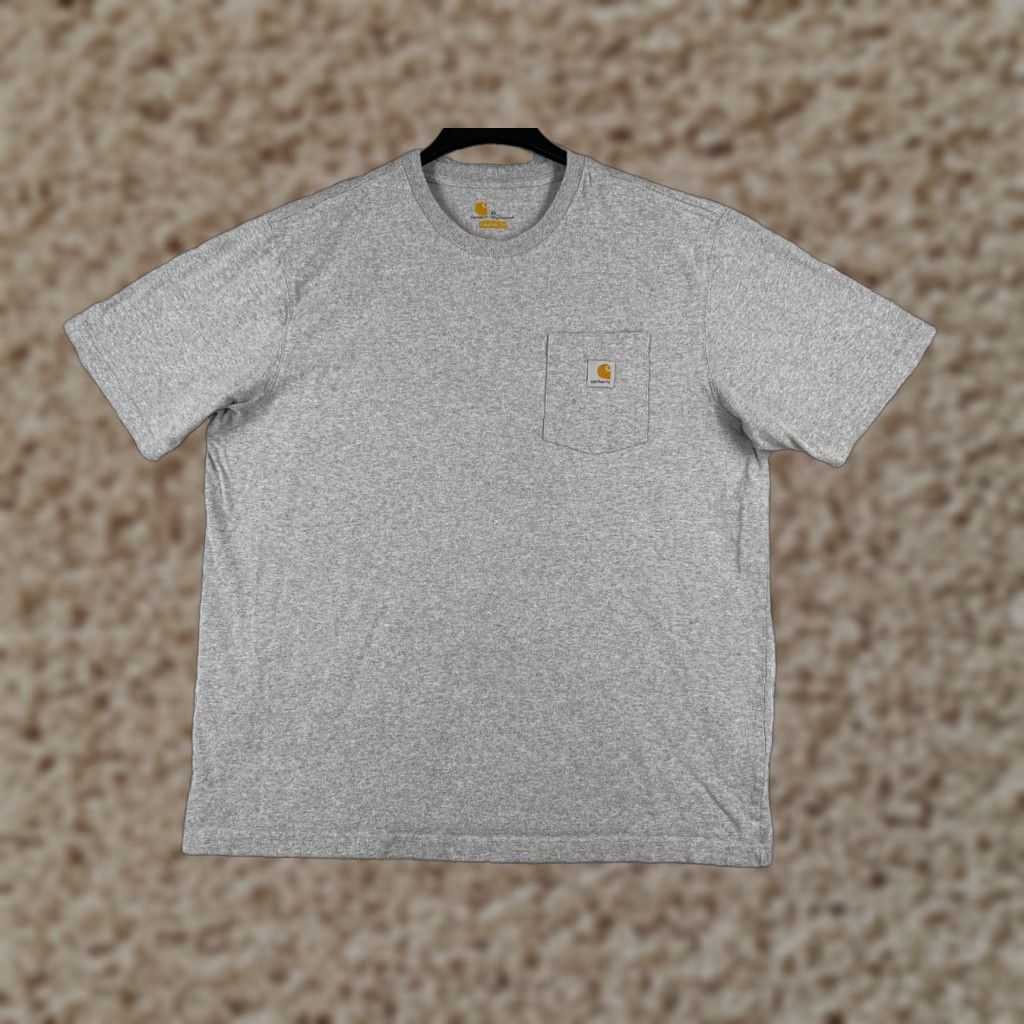 Carhartt Carhartt Shirt Men XL Gray Short Sleeve Crew Cotton Pocket Workwear Size US XL / EU 56 / 4 - 1 Thumbnail