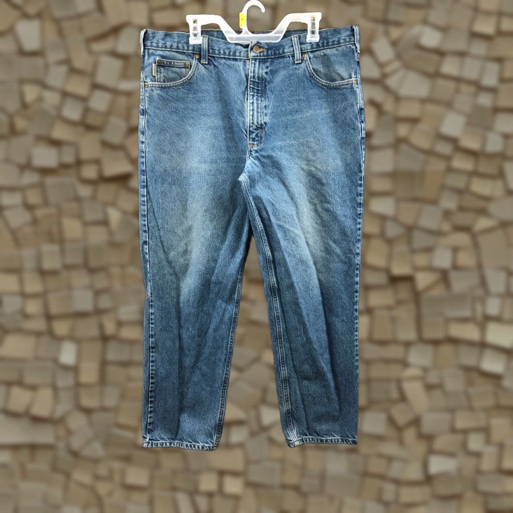 Carhartt Carhartt Jeans Size 40x30 Mens Mid Rise Straight Blue Stone Wash Denim Size US 40 / EU 56 - 1 Thumbnail