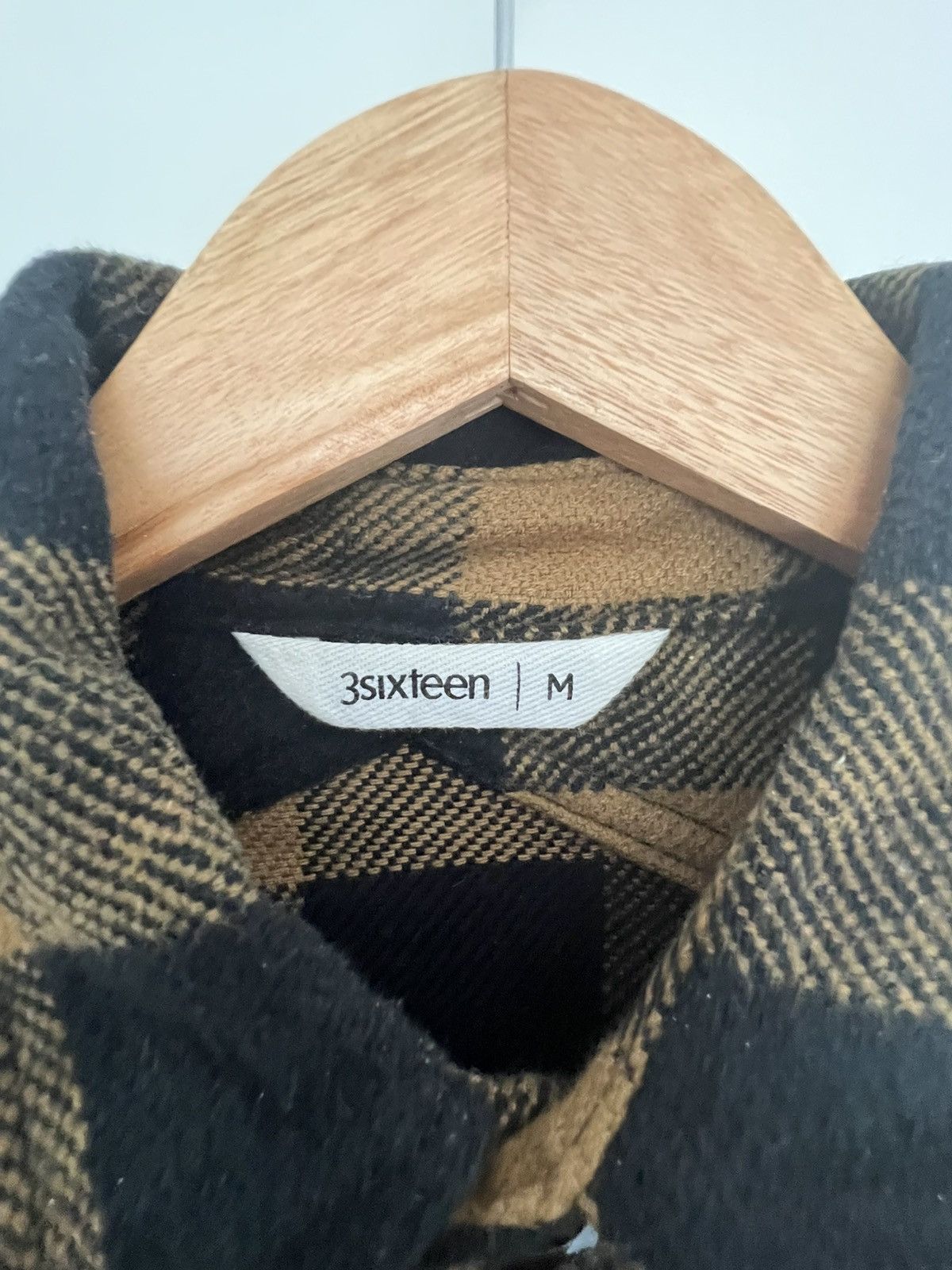 3sixteen Drunk Check Crosscut Flannel - Mustard Size US M / EU 48-50 / 2 - 3 Thumbnail