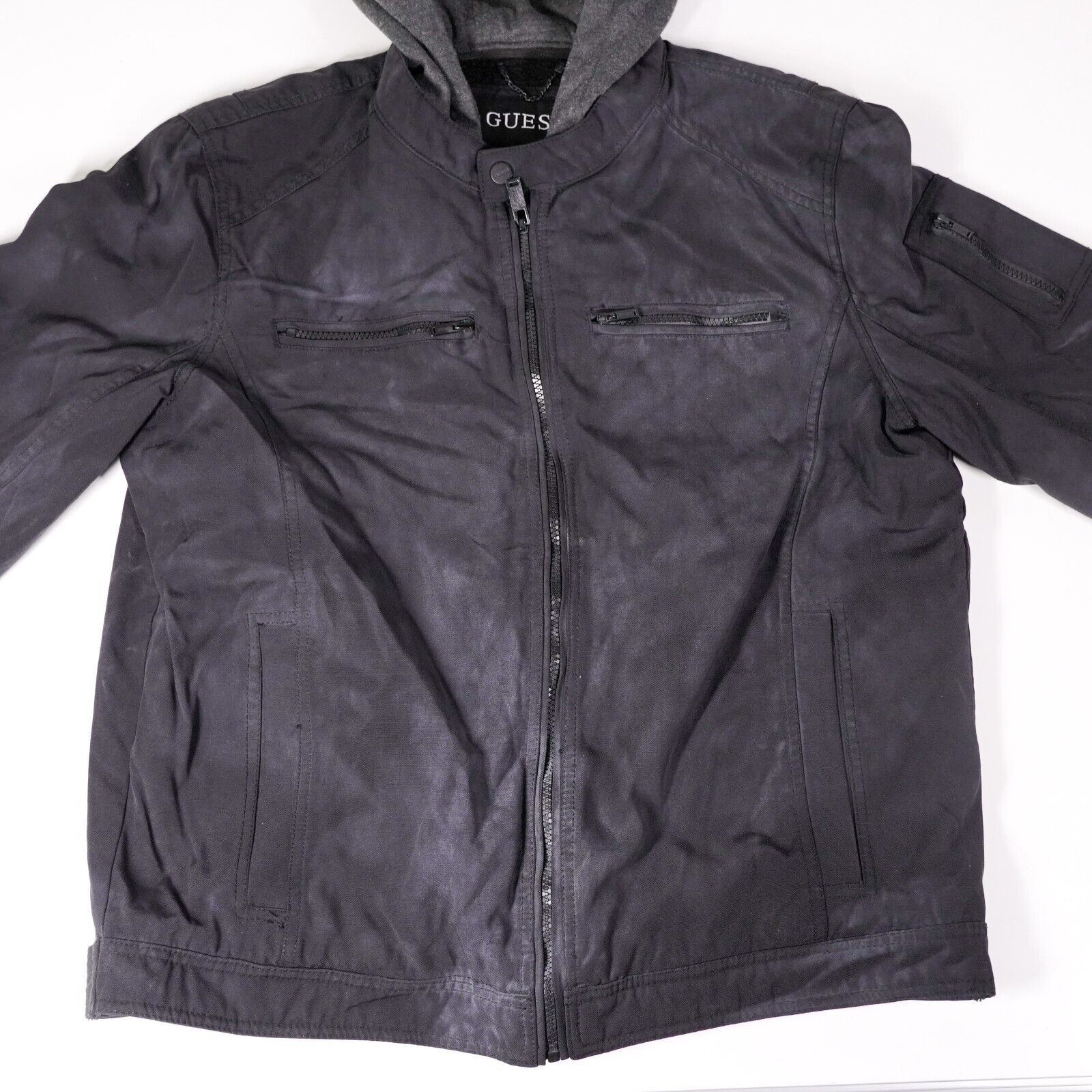 Guess Guess Hooded Zip Up Zipper Jacket Warm Heavy Winter Coat L Size L / US 10 / IT 46 - 2 Thumbnail