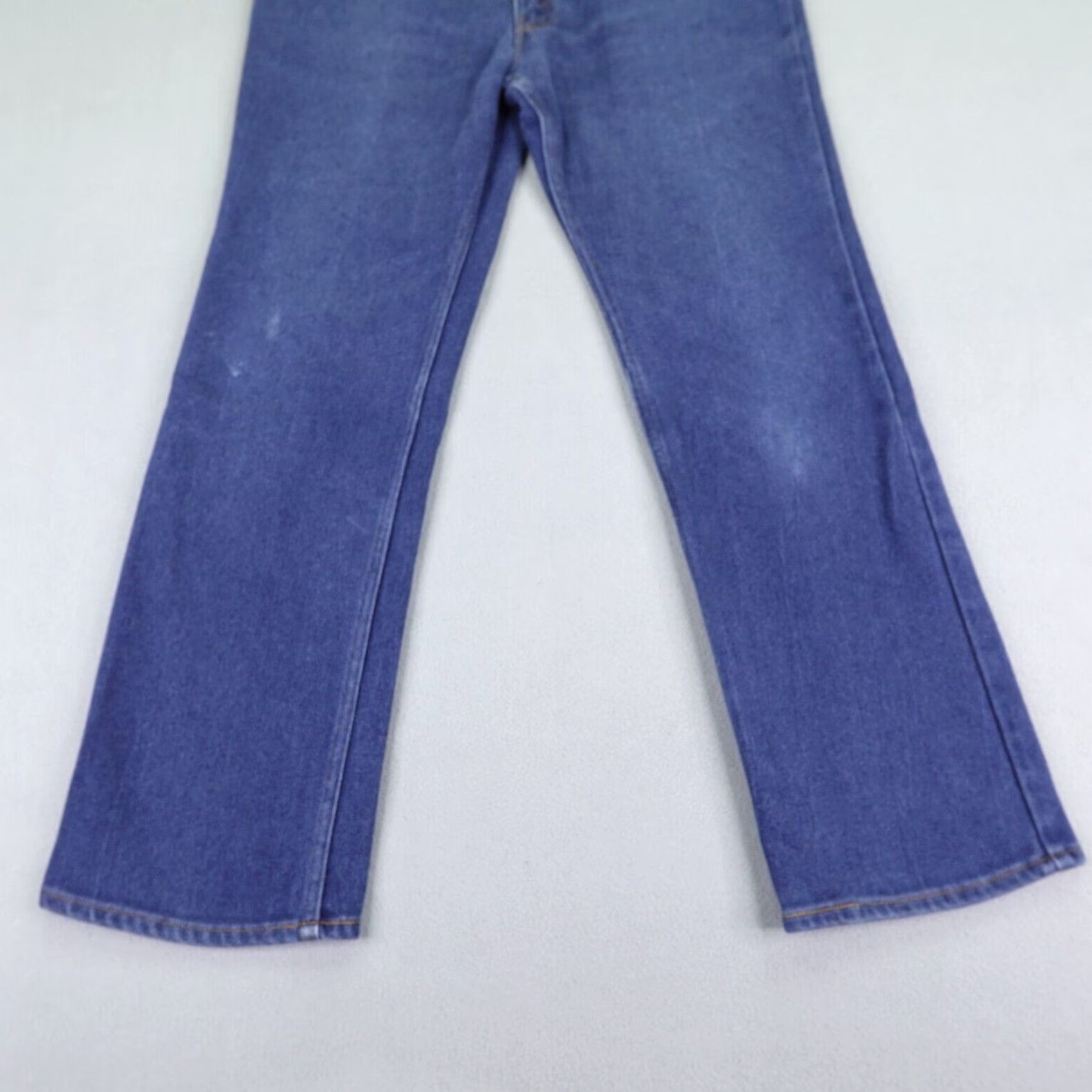 Levi's VINTAGE Levi's Jeans Mens 38x31 Blue Denim Bootcut Dark Wash 80s Pants Jeans Mens Bootcut 1980s Levi's Blue Denim Jeans Size US 35 - 3 Thumbnail