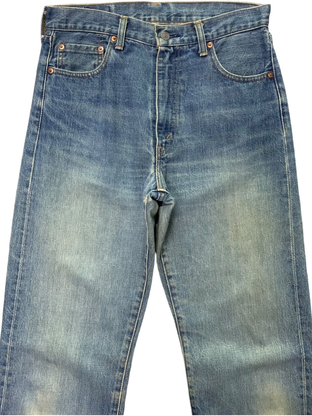 Levi's × Vintage Vintage LEVIS 502 LVC Talon Zipper Redline Selvedge Jeans Size US 30 / EU 46 - 5 Thumbnail