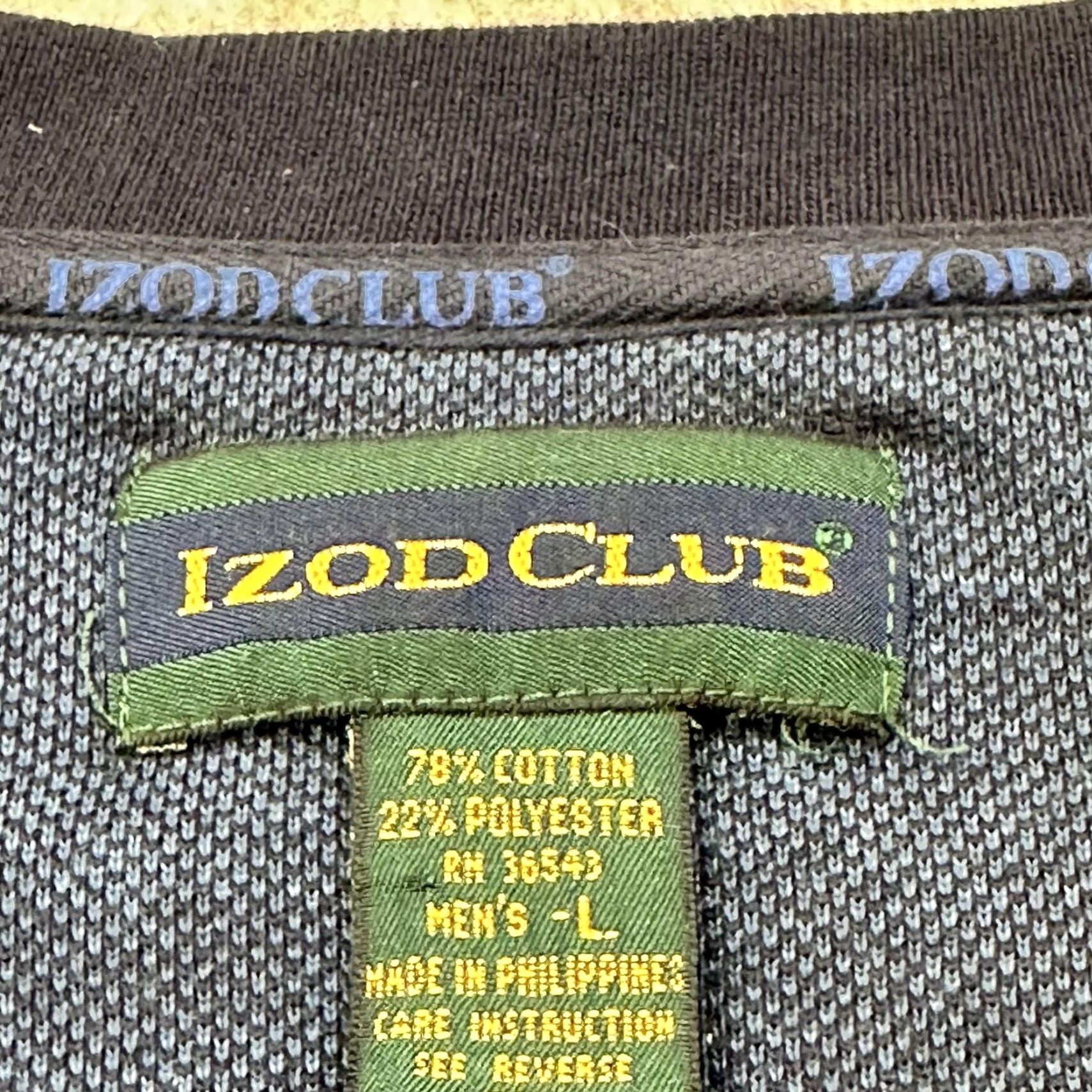 Izod IZOD Club Sweater Vest Mens Large Blue V Neck PGA Tennessee Section Golf Logo Size US L / EU 52-54 / 3 - 7 Thumbnail