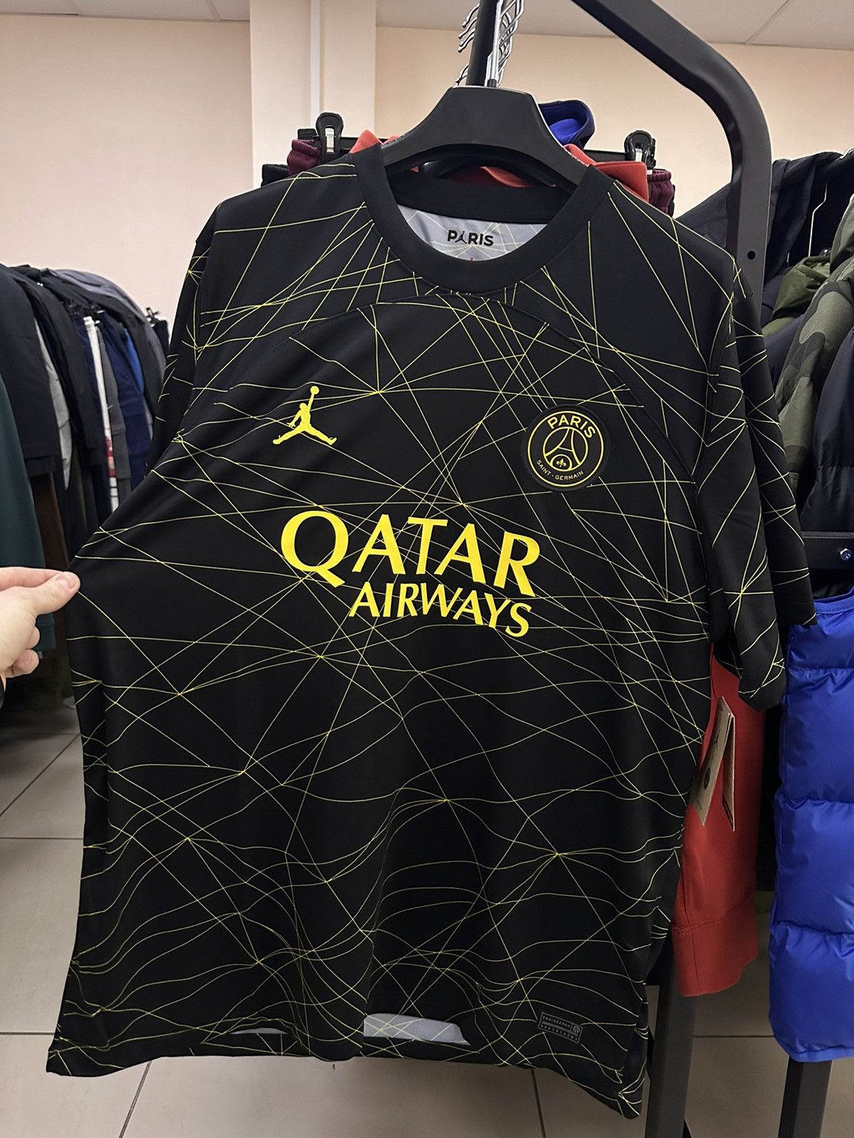 Jordan soccer jersey PSG size XL logo rare Paris