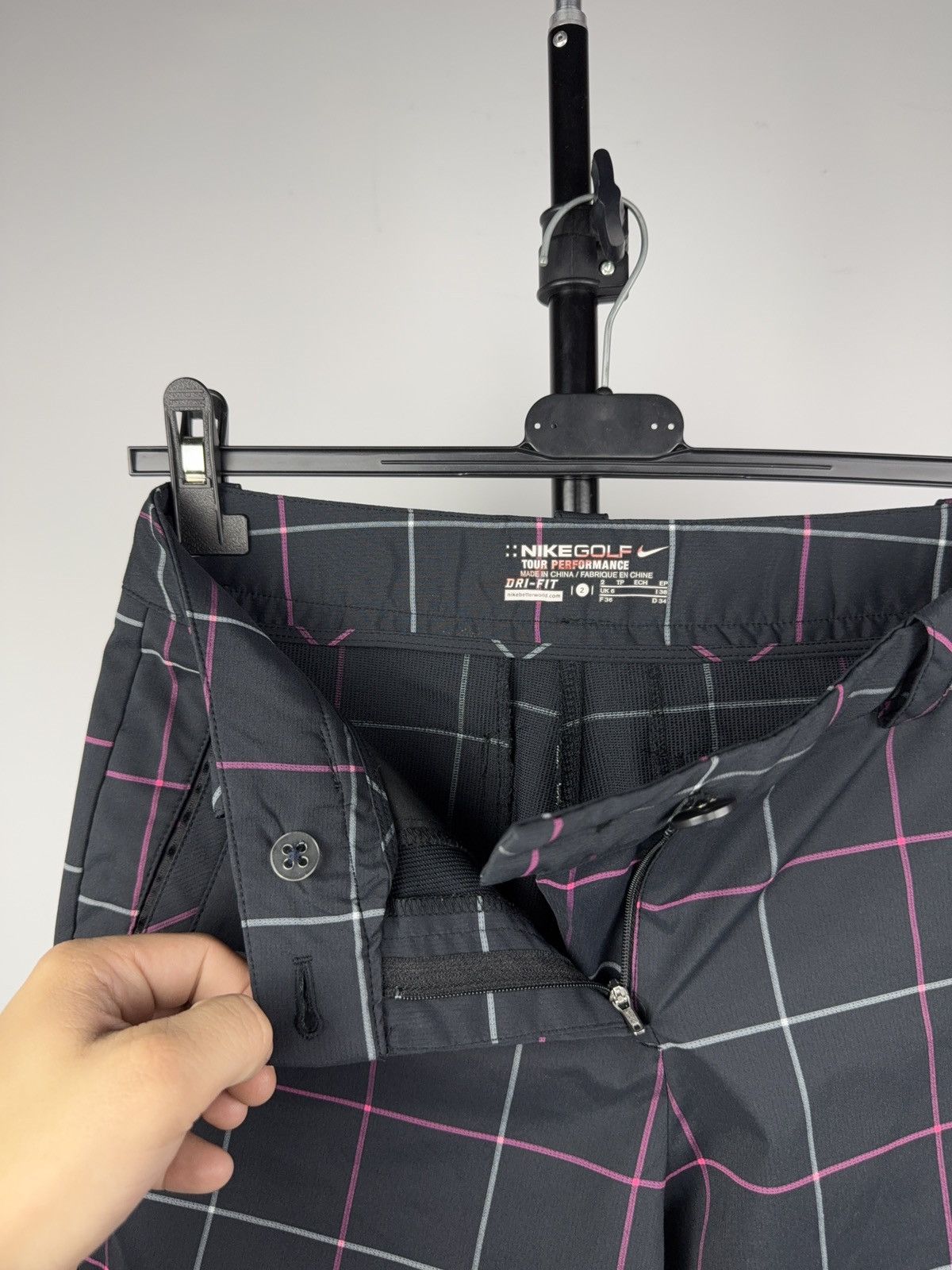 Nike Nike Golf Dri-Fit Checkered Performance Pants Uk6 F36 D34 Size 26" / US 2 / IT 38 - 8 Thumbnail