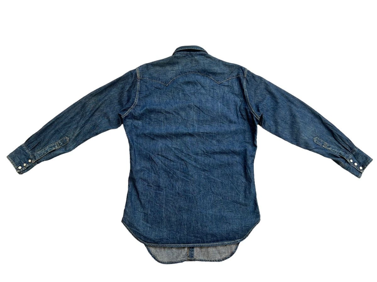 Levi's Vintage Clothing Vintage 1998 LVC Levi’s Big E Muddy Denim Western Shirt Size US M / EU 48-50 / 2 - 2 Thumbnail