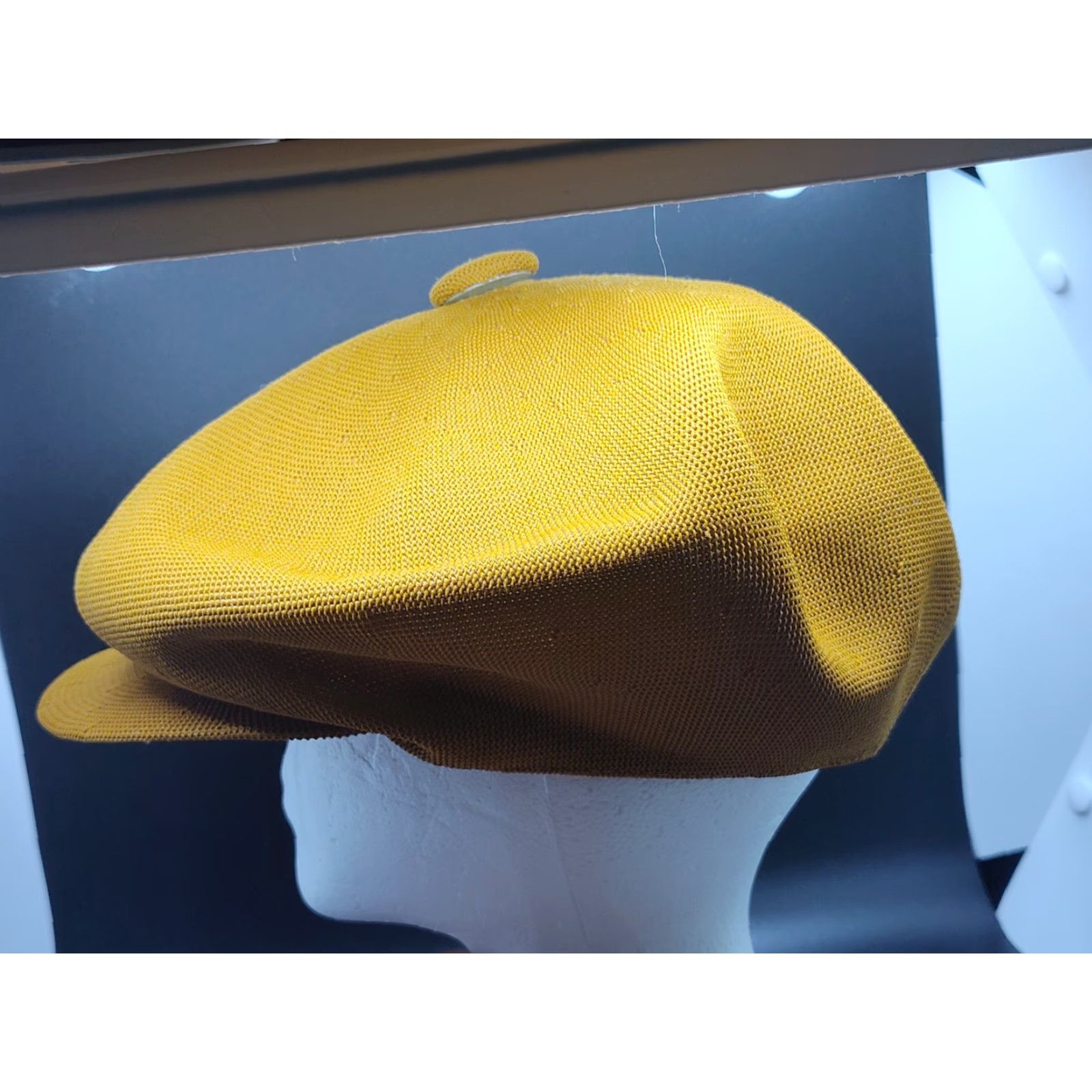 Vintage VINTAGE 1960s Newsboy Hat Yellow Size 6 7/8 Casual Retro Hippy Unbranded US Size ONE SIZE - 5 Thumbnail