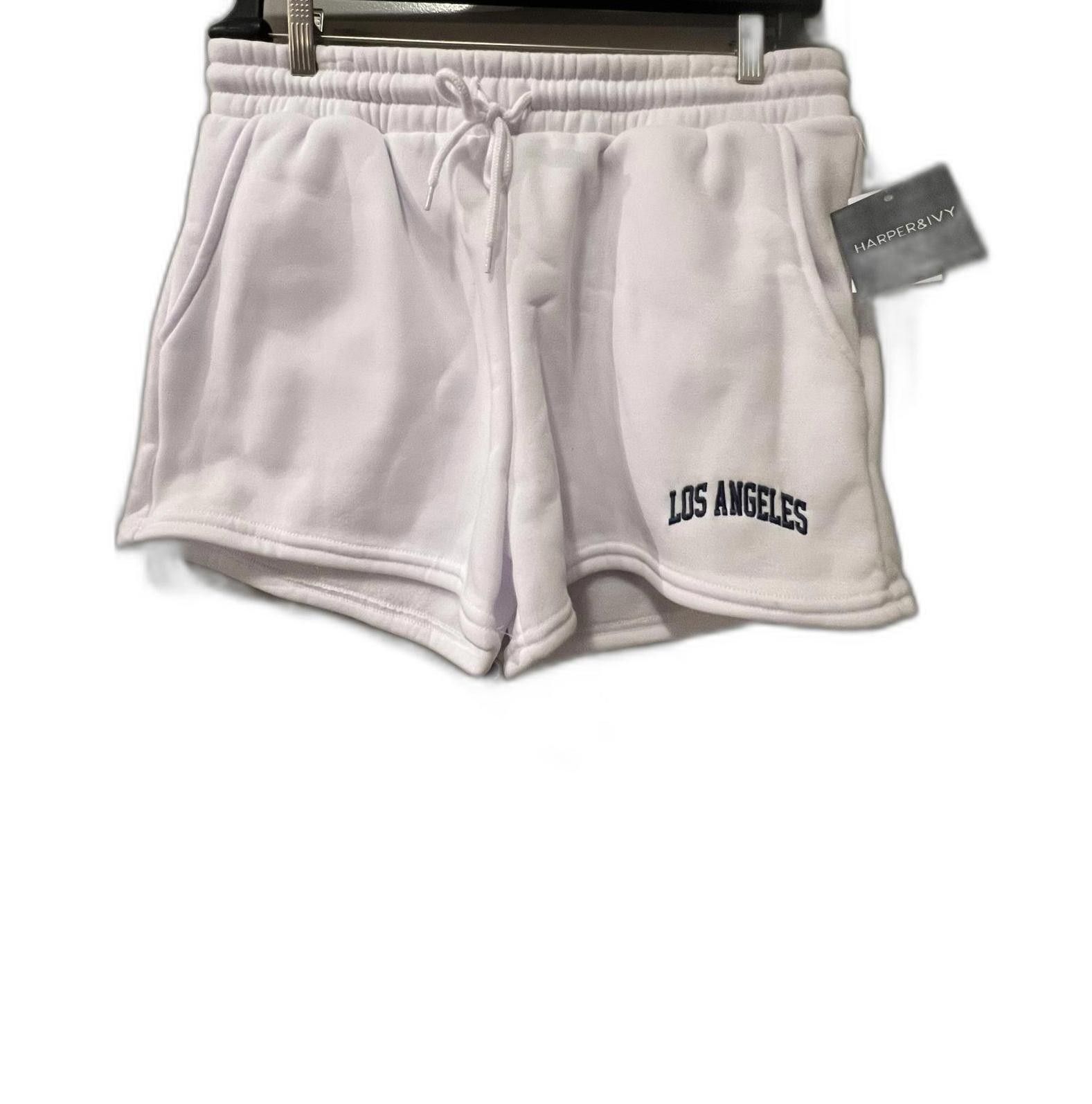 Designer Harper & Ivy White Los Angeles Shorts Size 36" / US 14 / IT 50 - 1 Thumbnail