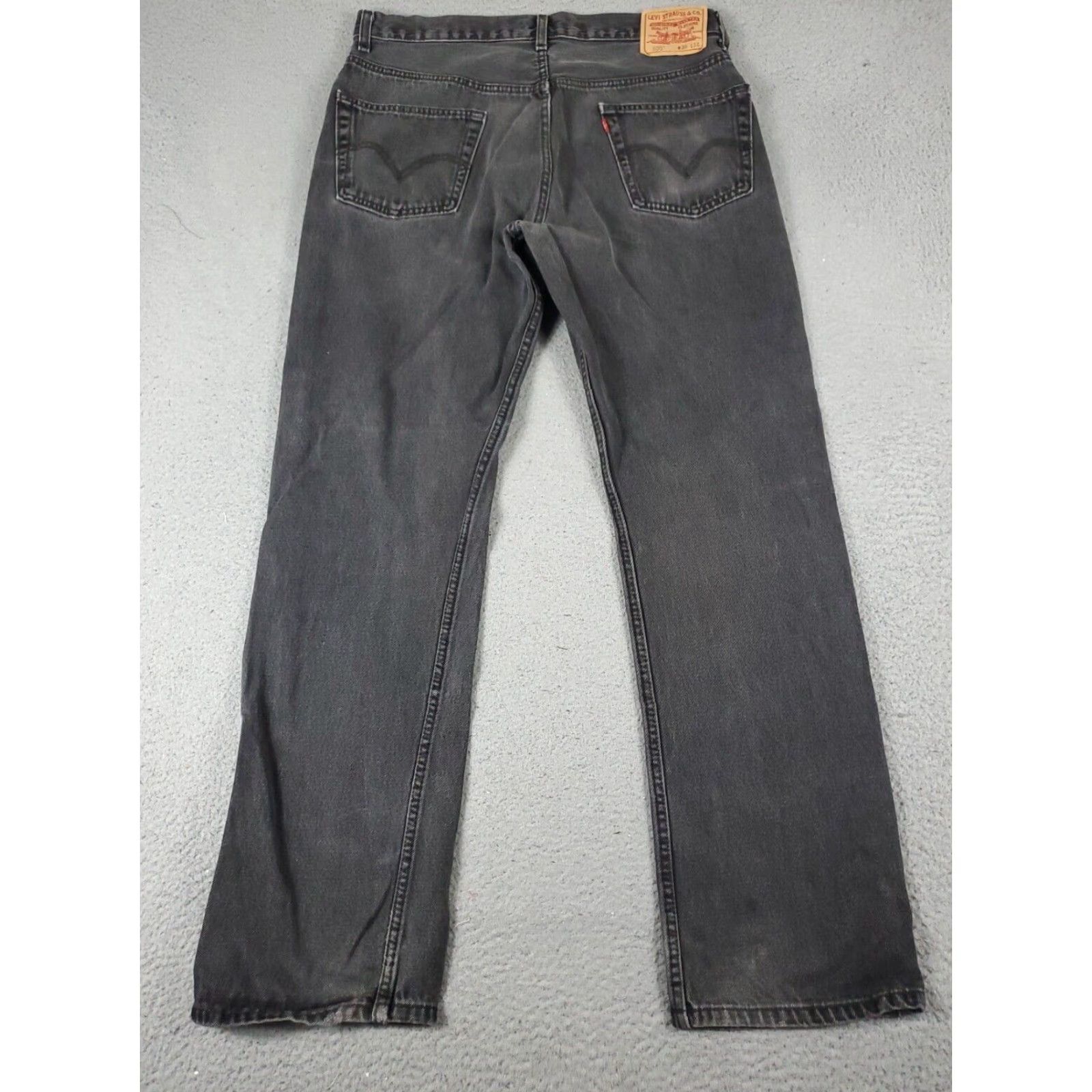 Levi's Levis 505 Straight Leg Jeans Mens Gray 36x34 Regular Size US 36 / EU 52 - 7 Thumbnail