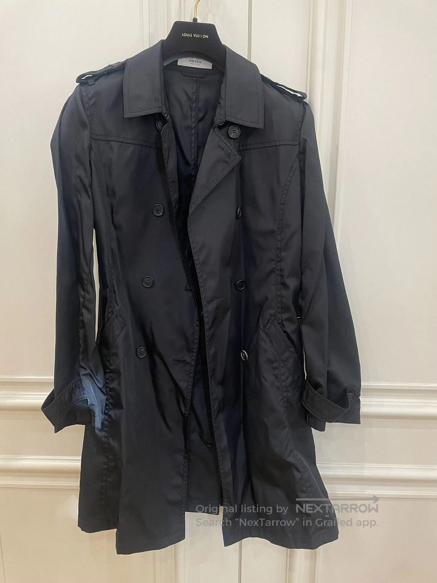 Prada Prada Black Trench Coat Size 42. Size US XS / EU 42 / 0 - 1 Thumbnail