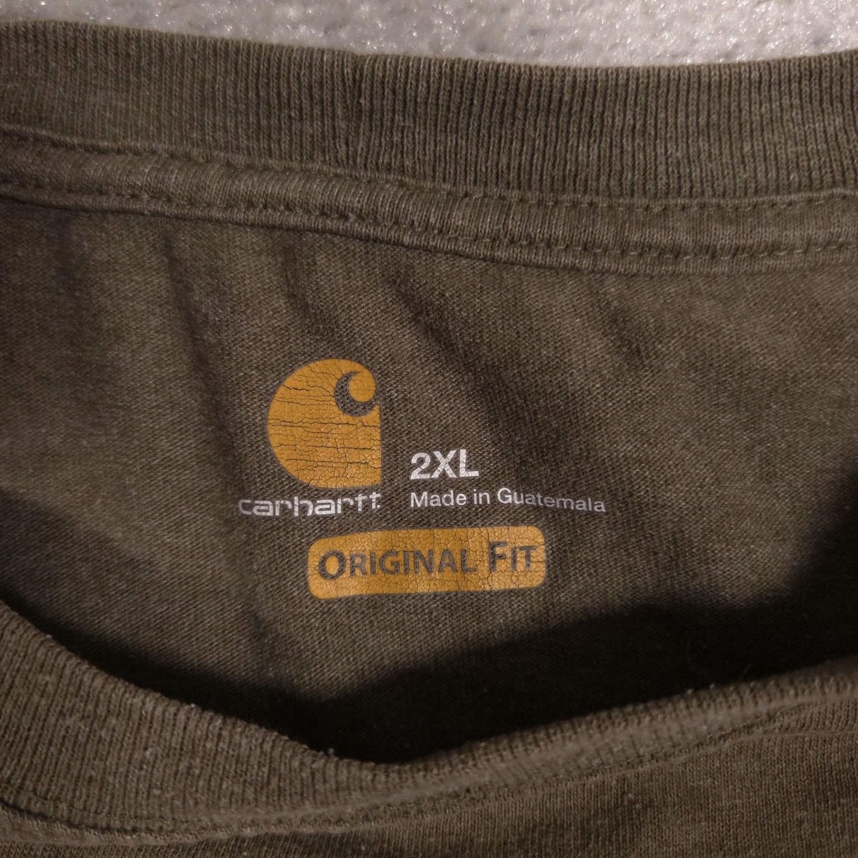 Carhartt Carhartt Mens 2XL Green Long Sleeve Workwear Shirt Graphic Tee Tagless Size US XXL / EU 58 / 5 - 5 Thumbnail