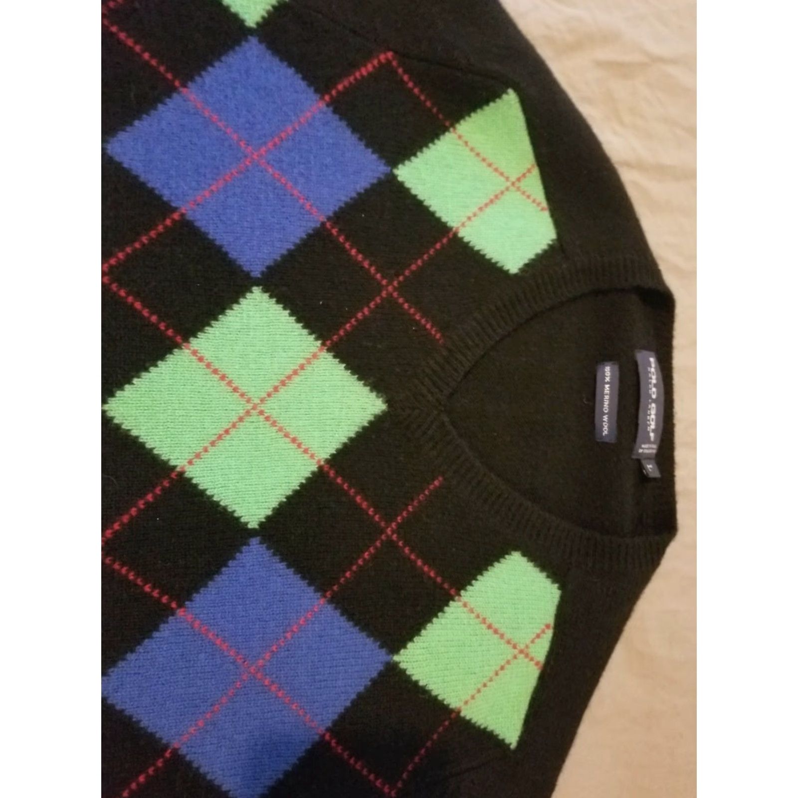 Polo Ralph Lauren Polo Ralph Lauren Mens Polo Ralph Lauren Wool Sweater L Large Black Golf Shirt Sedan? Size US L / EU 52-54 / 3 - 2 Thumbnail