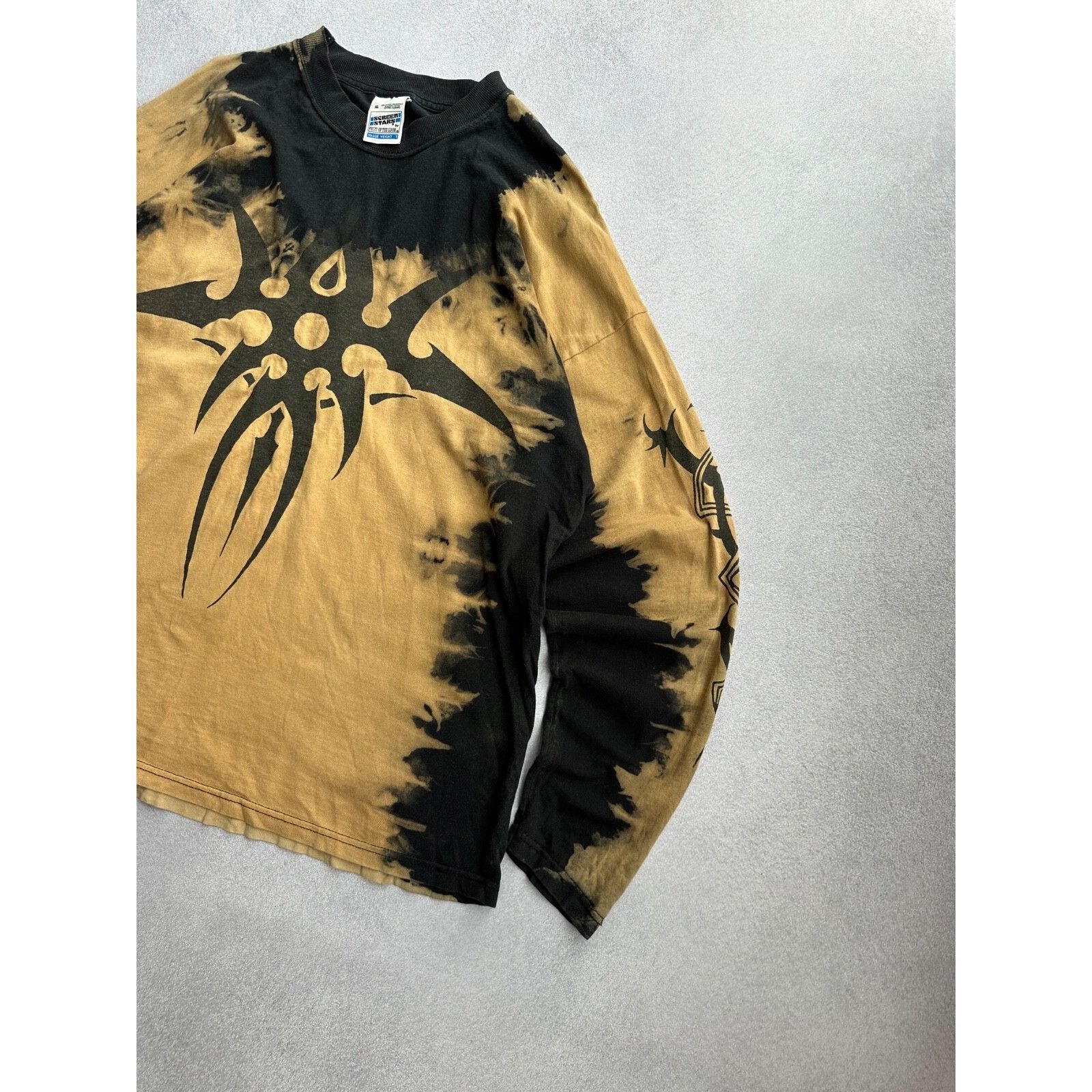 Vintage VTG Tribal 90s Painted Long Sleeve Shirt Size US XL / EU 56 / 4 - 9 Thumbnail