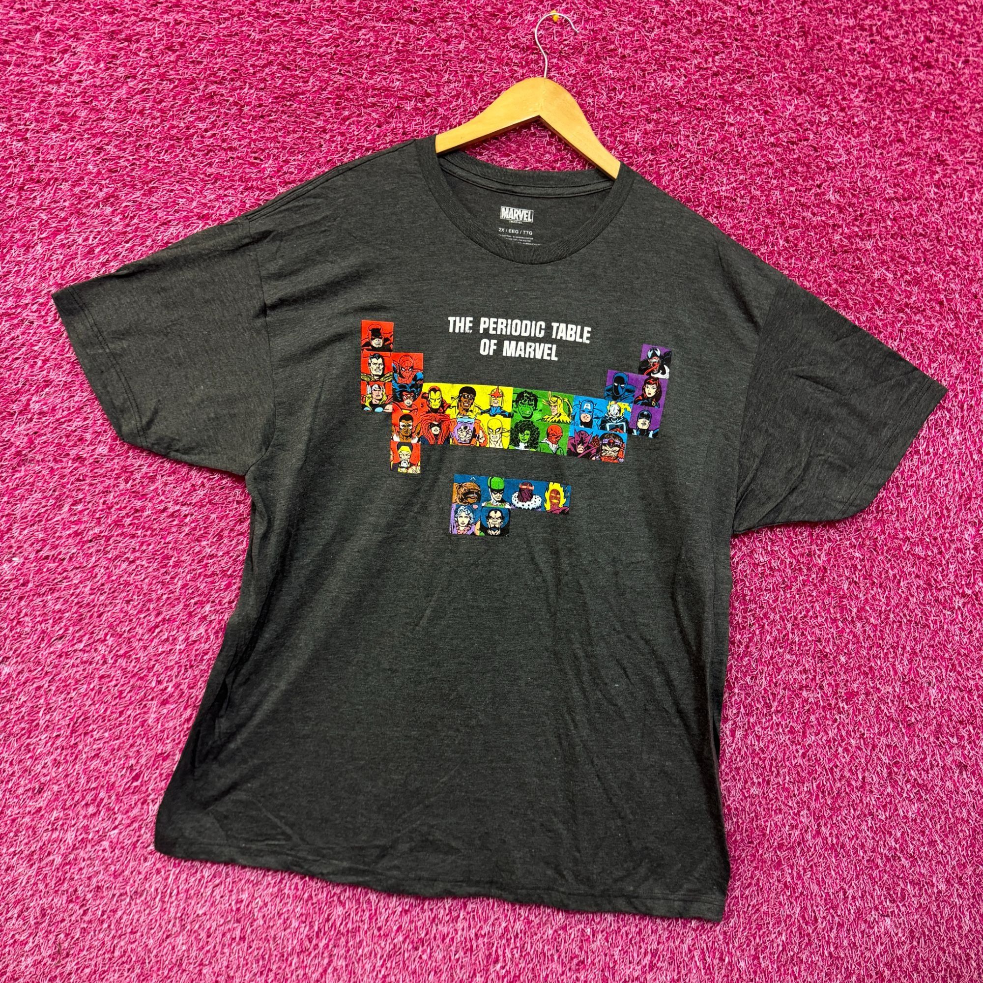 Marvel Comics Marvel Avengers Periodic Table T-shirt size 2XL Size US XXL / EU 58 / 5 - 3 Thumbnail