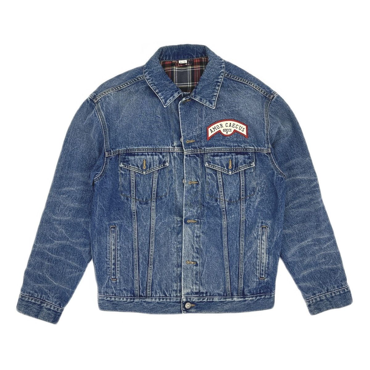 Gucci Gucci Sticker Oversized Denim Jacket 44 Size US S / EU 44-46 / 1 - 2 Thumbnail
