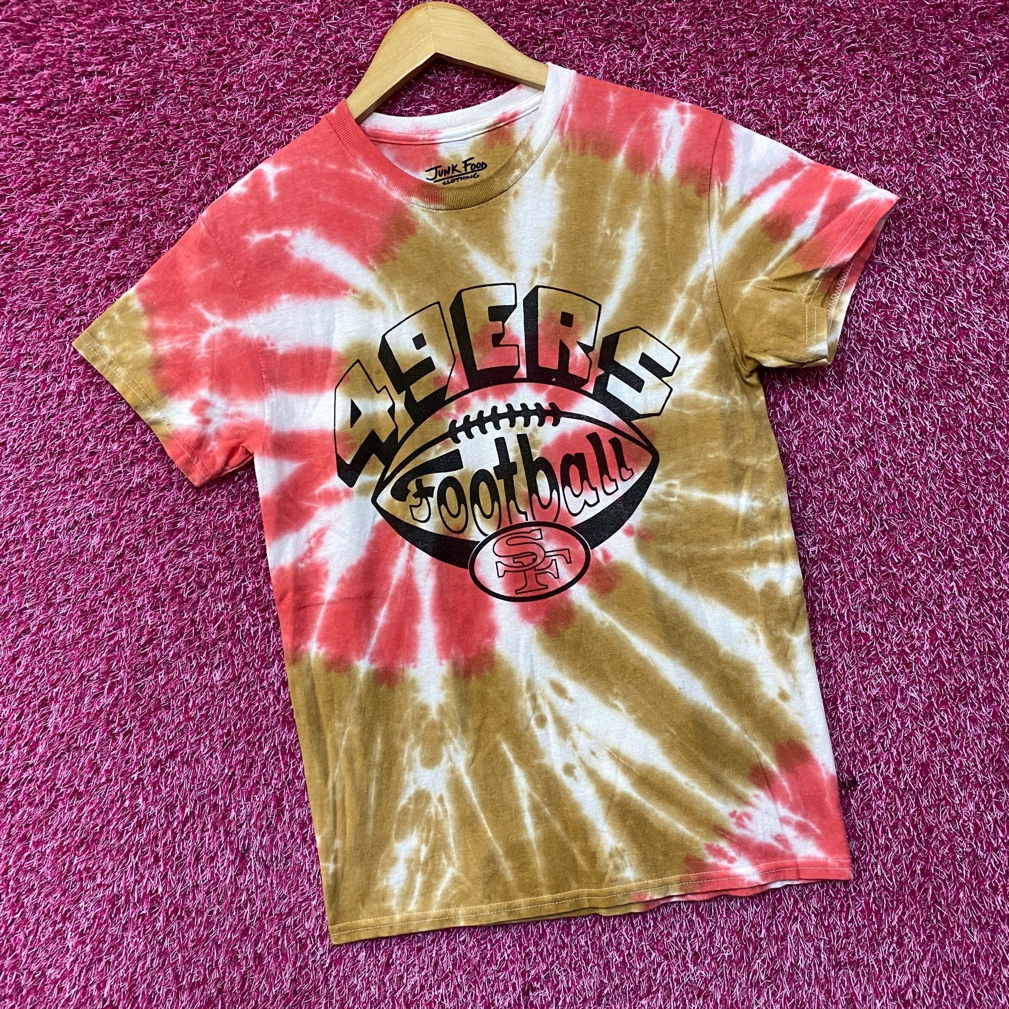 NFL San Francisco 49ers Football Tie-Dye T-Shirt Extra Small Size US XS / EU 42 / 0 - 3 Thumbnail