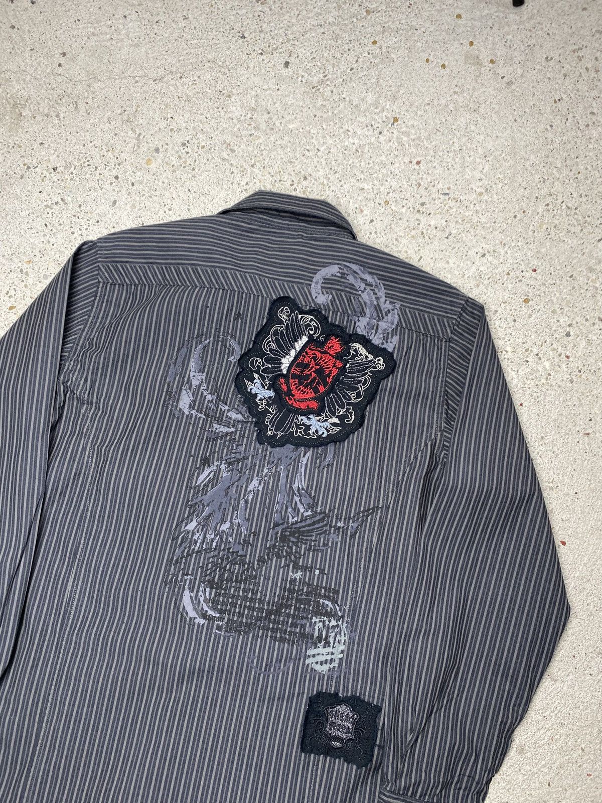 Affliction Vintage affliction striped shirt avant agrde archive vintage Size US M / EU 48-50 / 2 - 11 Thumbnail