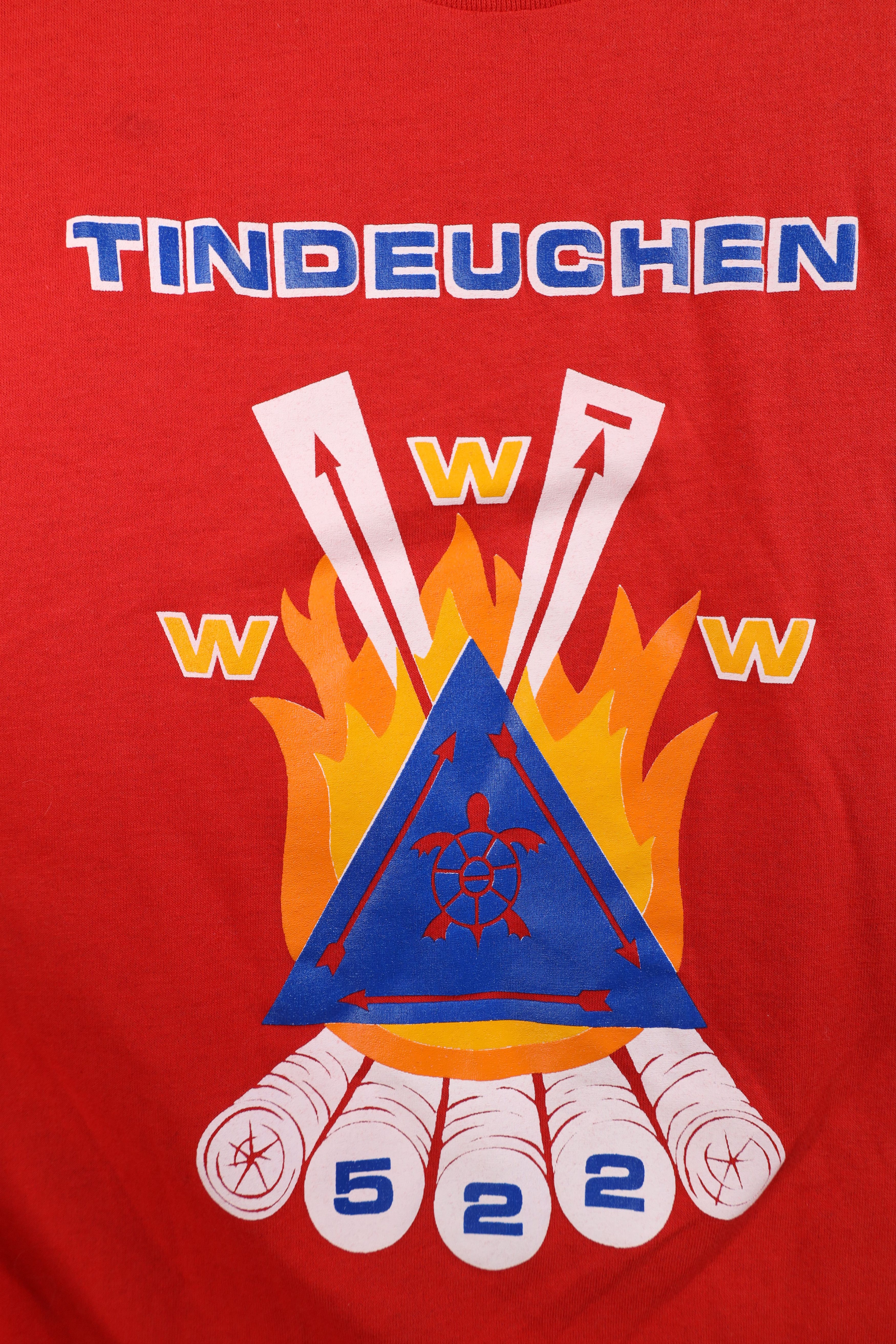 Vintage Vintage 80s 90s America Tindeuchen 522 Short Sleeve T-Shirt Size US XL / EU 56 / 4 - 4 Thumbnail