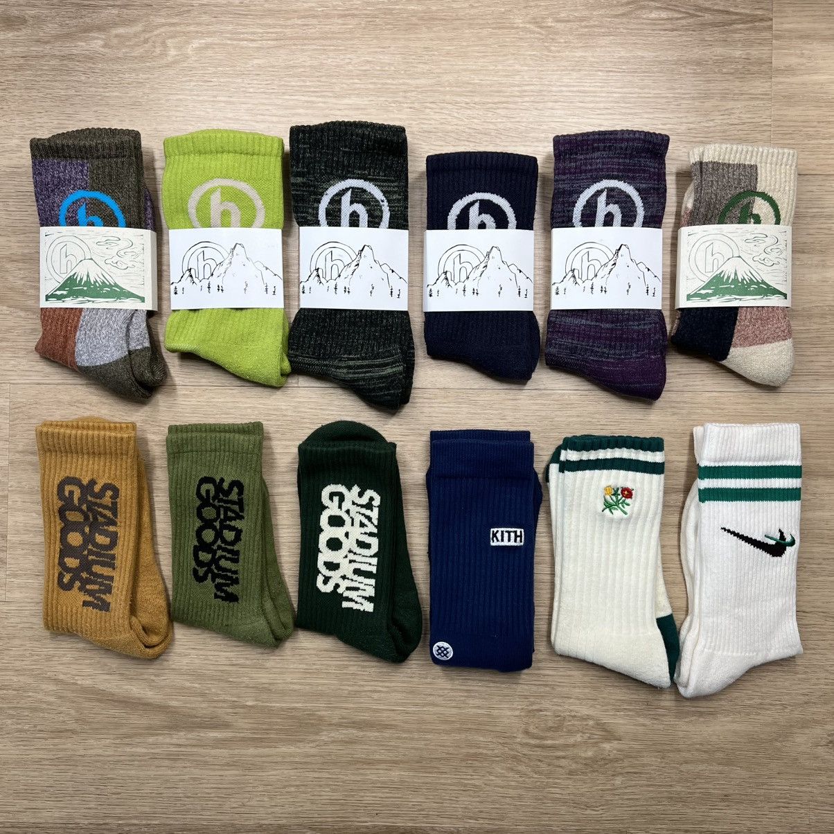 HIDDEN 12 Pairs Of Socks - Hidden NY, Nike, Kith, Aime Leon Dore Size ONE SIZE - 1 Thumbnail