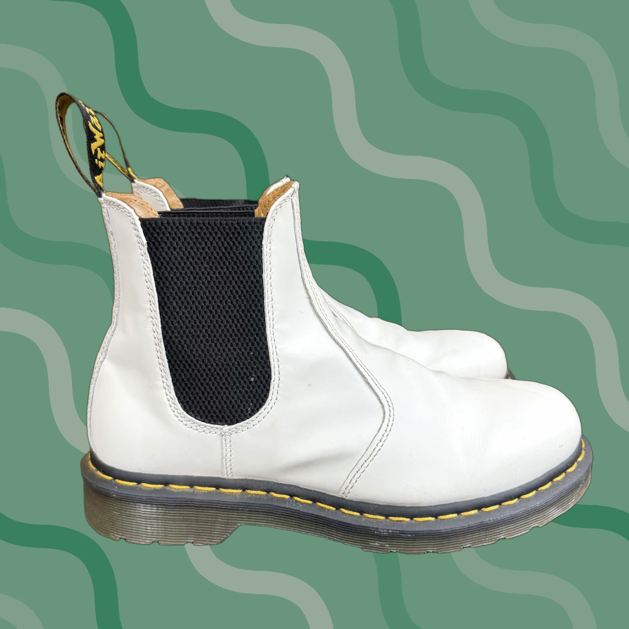 Dr. Martens 1460 Bex A-Cold-Wall Leather Boots Cream - 42 A-COLD-WALL* × Dr. Martens Dr. Martens A Cold Wall 1460 Bex  main image 4