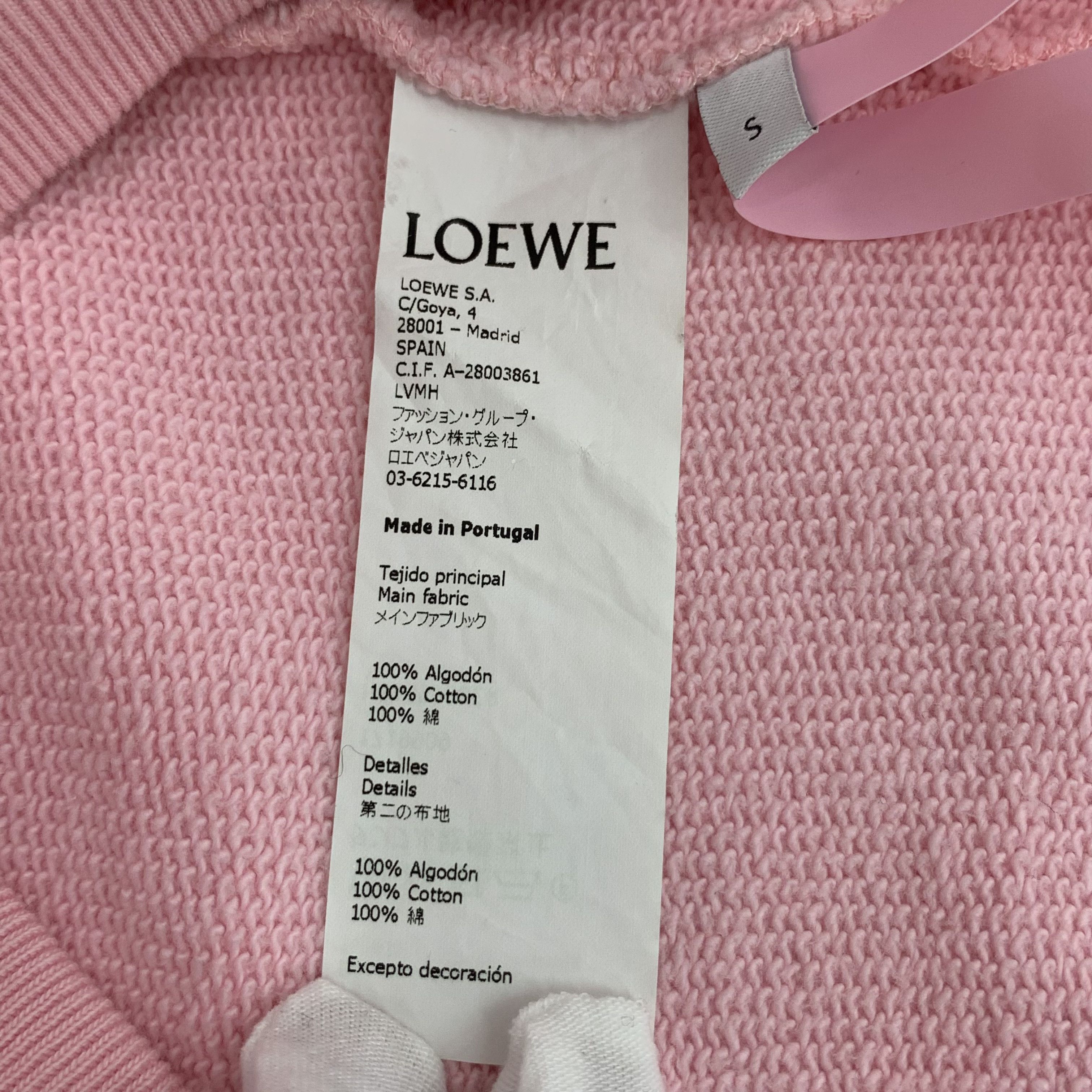Loewe Loewe Sweatshirt PinkCrewneck (Size S) Size S / US 4 / IT 40 - 3 Thumbnail