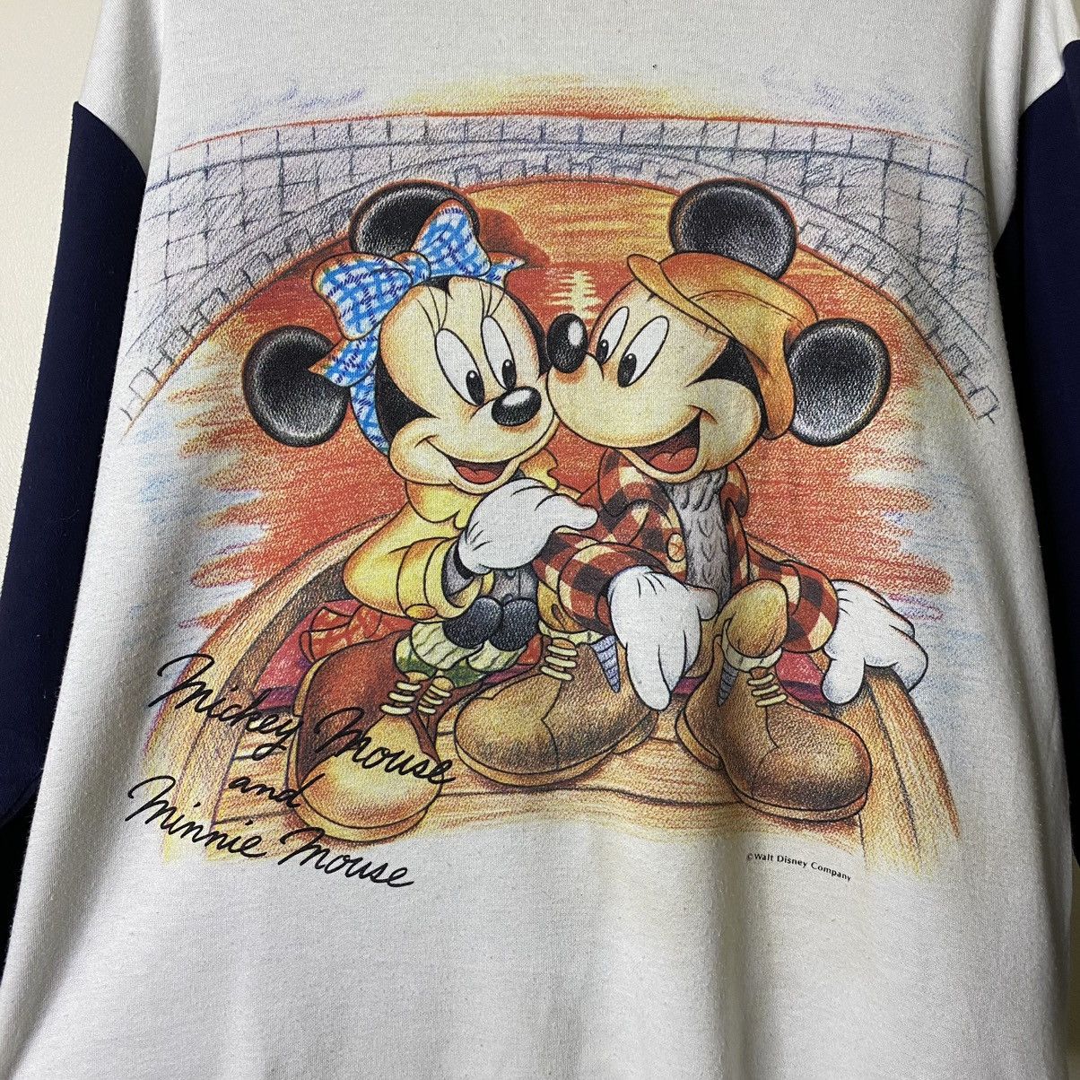Mickey Mouse × Vintage Vintage 1990s Walt Disney Company x Mickey Mouse L/S T Shirt Size US M / EU 48-50 / 2 - 2 Thumbnail