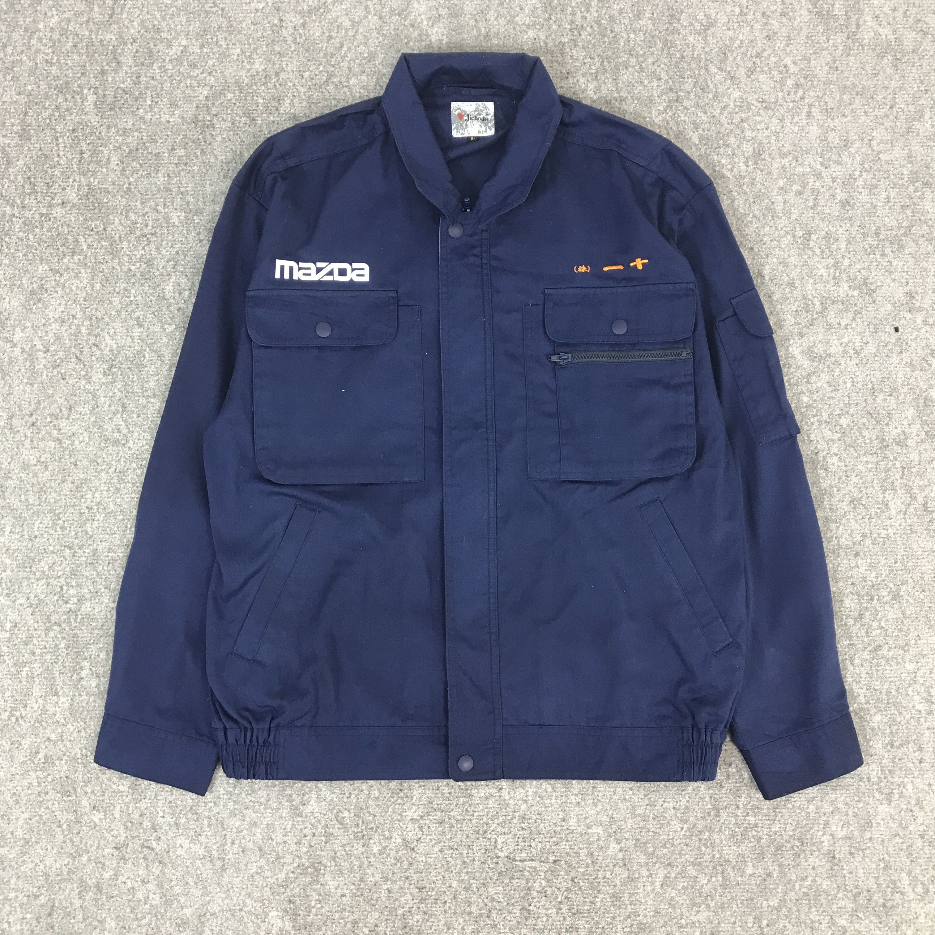 Japanese Brand MAZDA RACING TEAM BLUE UNIFORM CUSTOM JACKET K70B7 Size US L / EU 52-54 / 3 - 2 Thumbnail