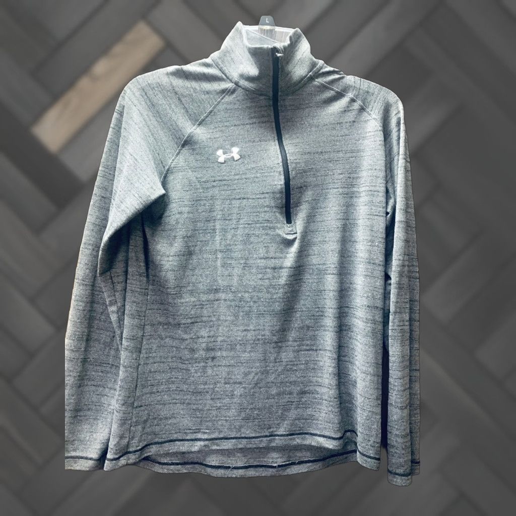 Under Armour Womens Under Armour Loose Heat Gear 1/4 Zip Pullover Heather Grey Size Small Size S / US 4 / IT 40 - 1 Thumbnail
