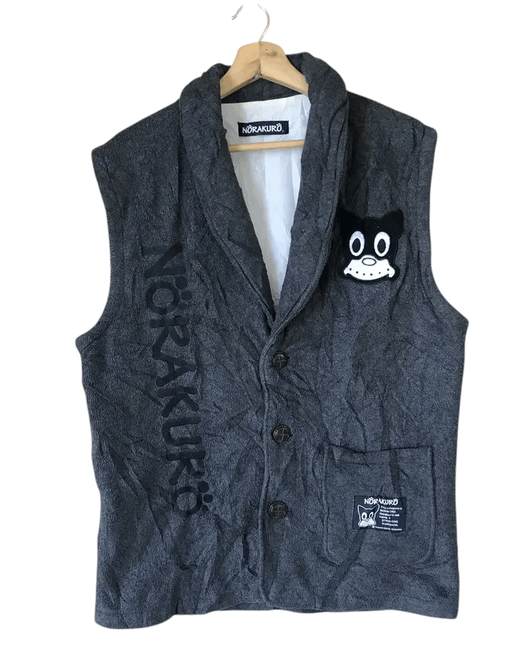 Cartoon Network Vintage Norakuro Japan Manga Inspired by Felix The Cat Vests Size US XL / EU 56 / 4 - 1 Thumbnail