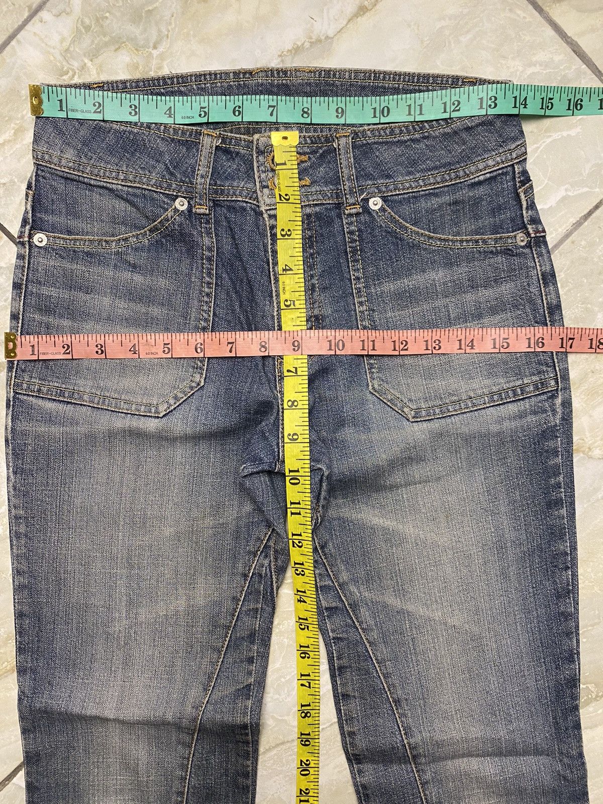 Japanese Brand Wellbeing Vintage Japanese Flare Jeans Size 28" / US 6 / IT 42 - 5 Thumbnail