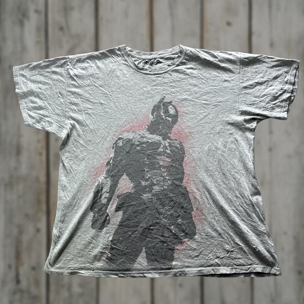 Vintage Batman Shirt Mens M Gray Graphic Tee Crewneck Batman Logo Jersey Short Sleeve Size US M / EU 48-50 / 2 - 1 Thumbnail