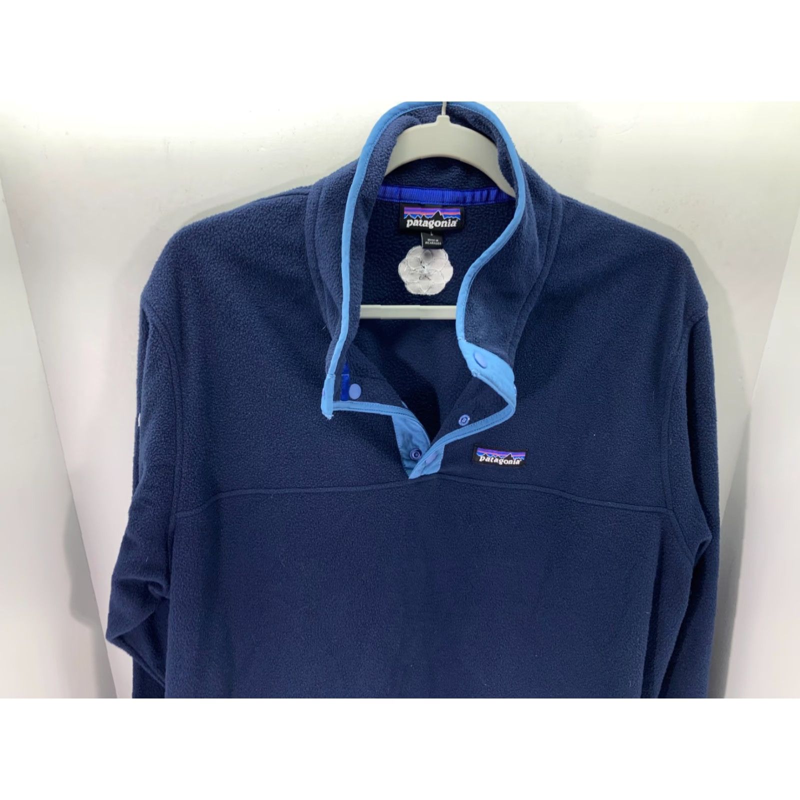 Patagonia Patagonia Thermal Sweater Sweatshirt Mens L Blue Embroidered Logo Pullover Shirt Size US L / EU 52-54 / 3 - 4 Thumbnail